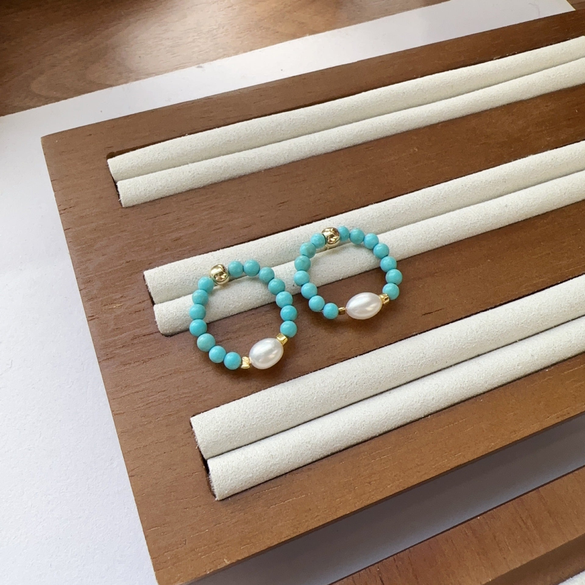 Jekira Turquoise & Baroque Pearl Jewelry Set