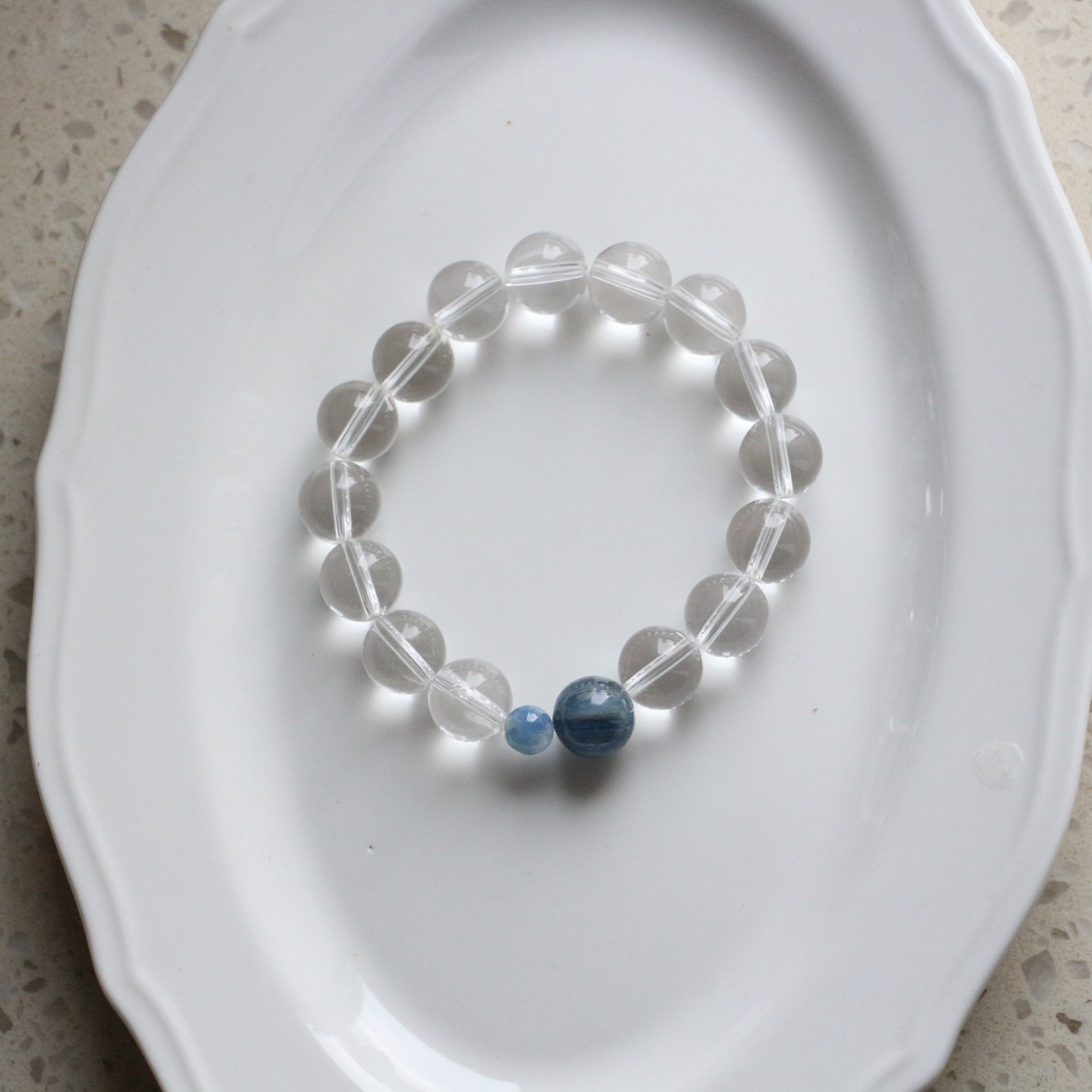 Jekira Clear Quartz Kyanite Stretch Bracelet 14cm/15cm/16cm