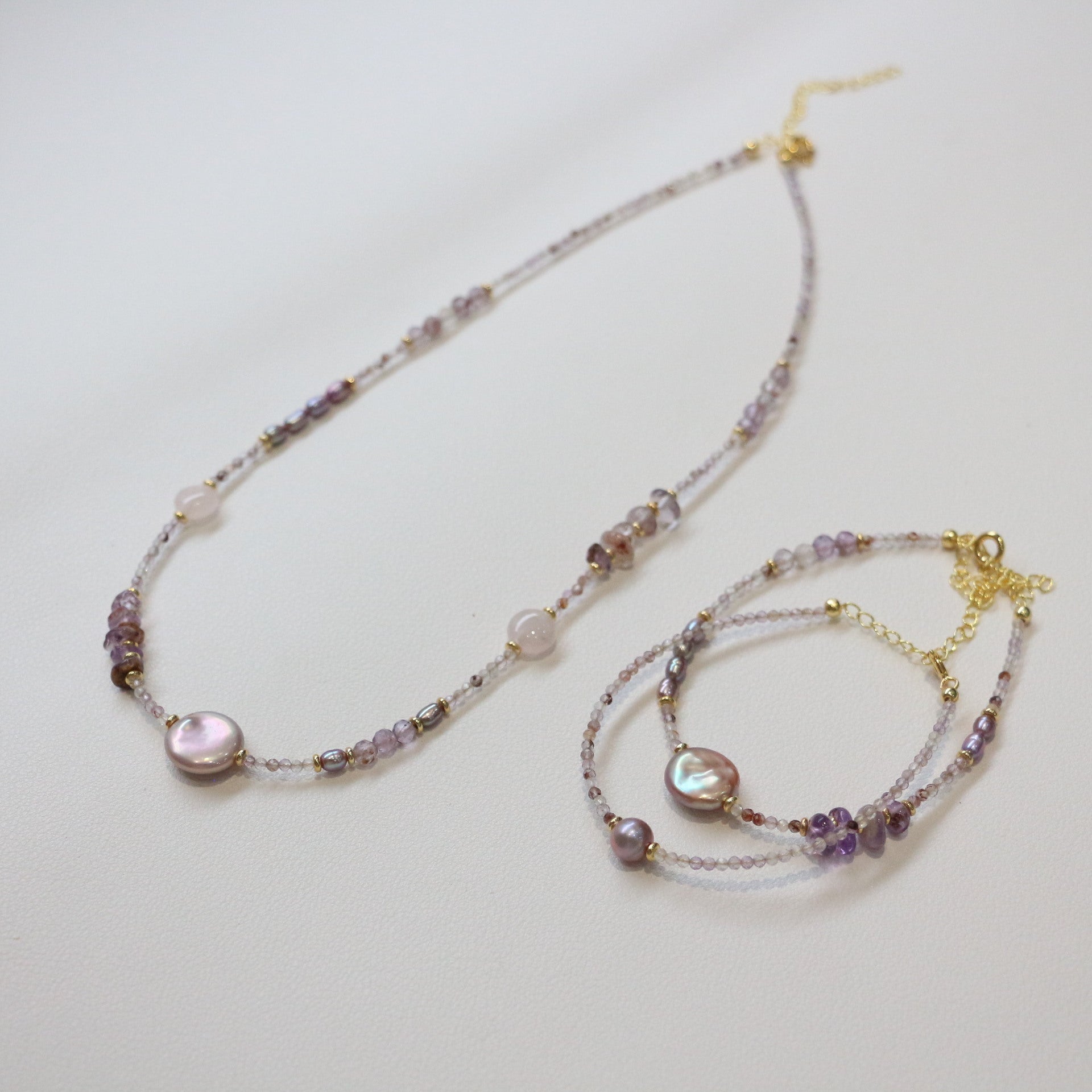 Jekira Baroque Pearl & Amethyst Jewelry Set