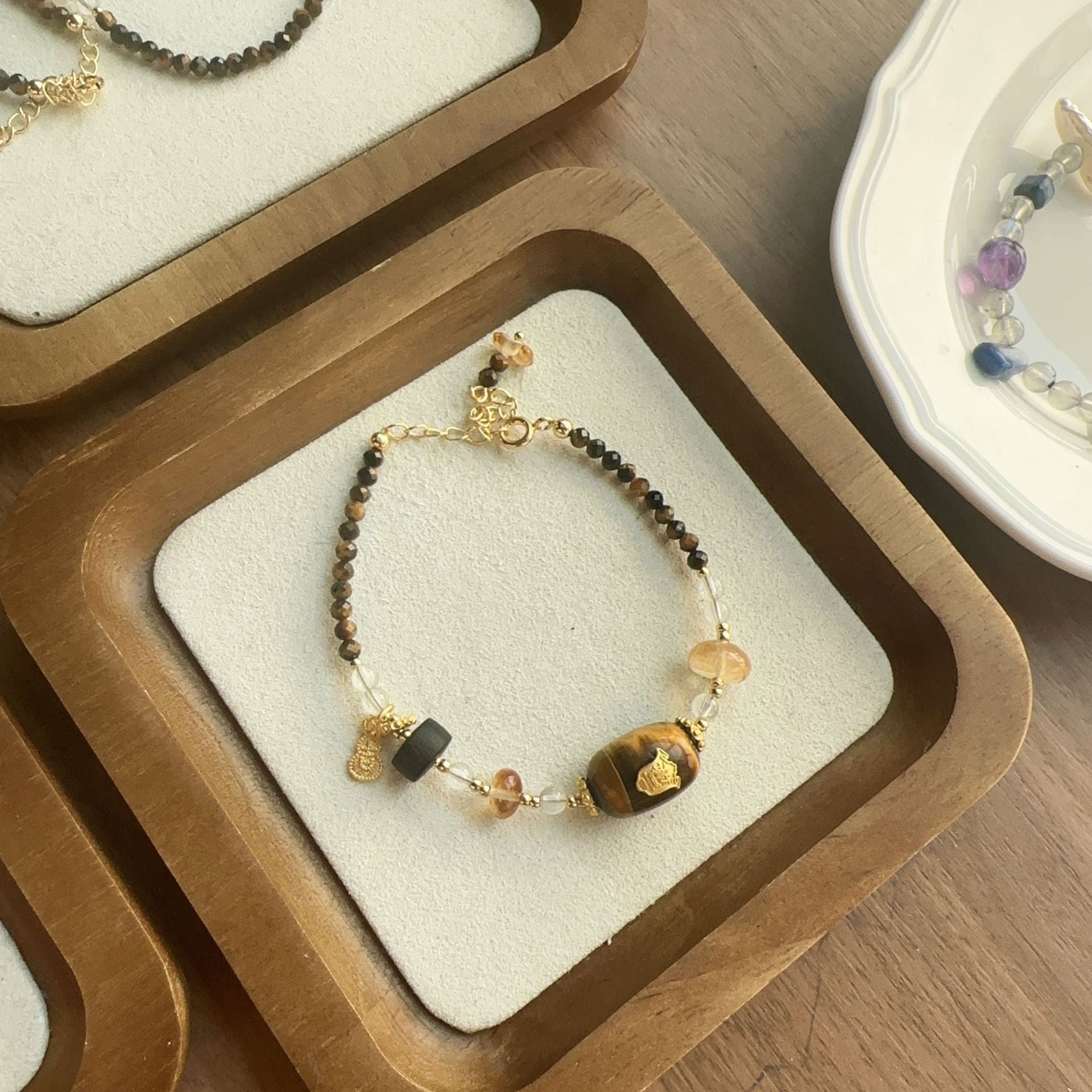 Jekira Mieloid Tiger’s Eye & Citrine Jewelry Set