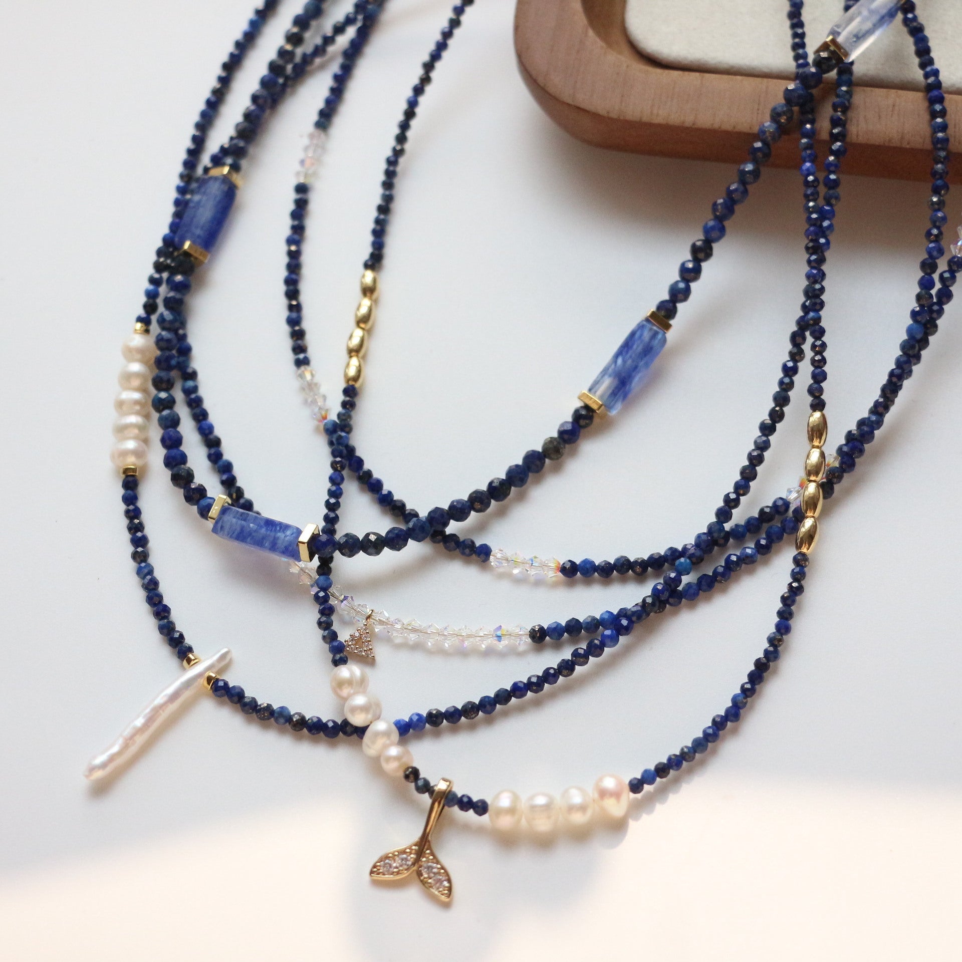 JEKIRA Lapis Lazuli & Baroque Pearl Jewelry Set
