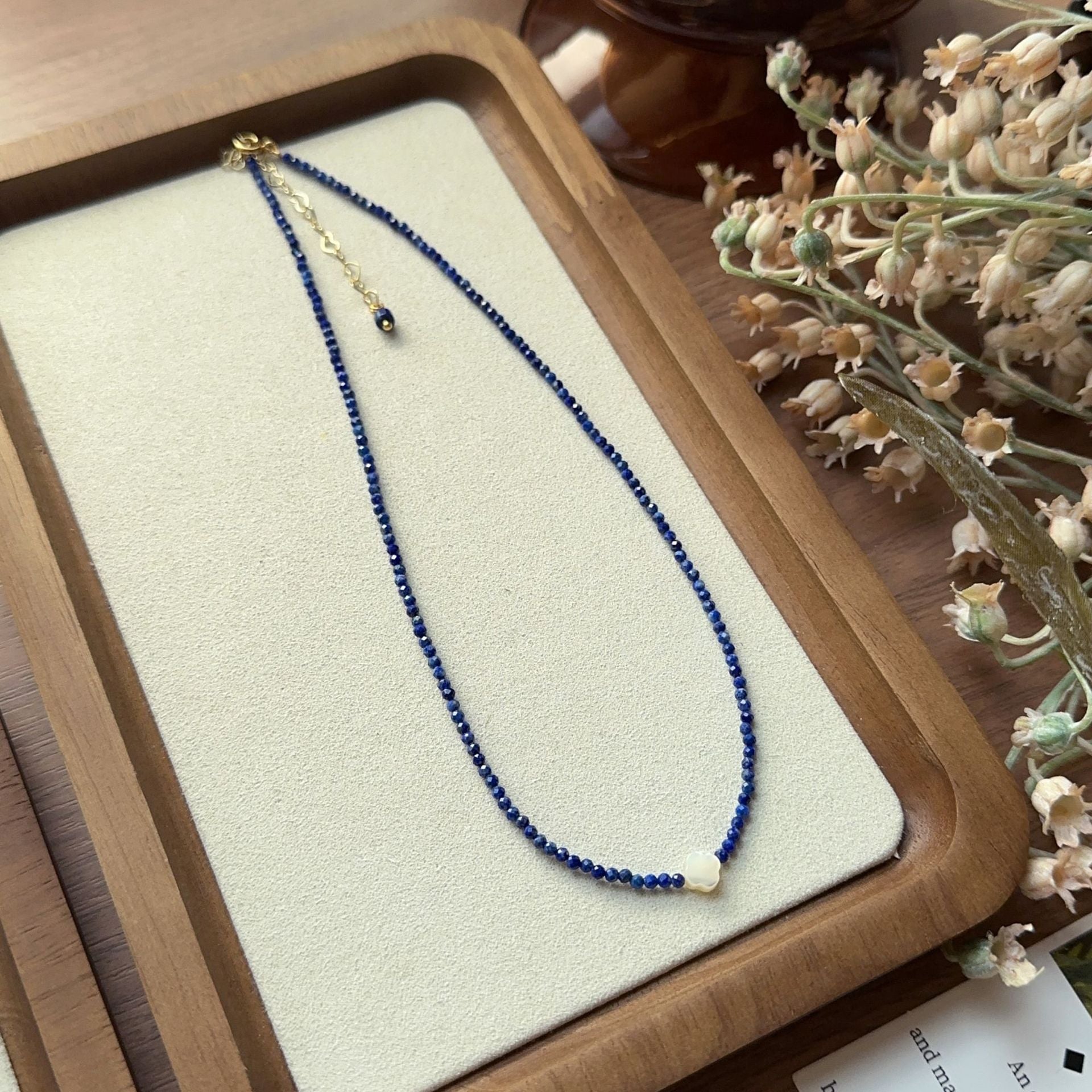 Jekira Lapis Lazuli & Clover Shell Jewelry Set