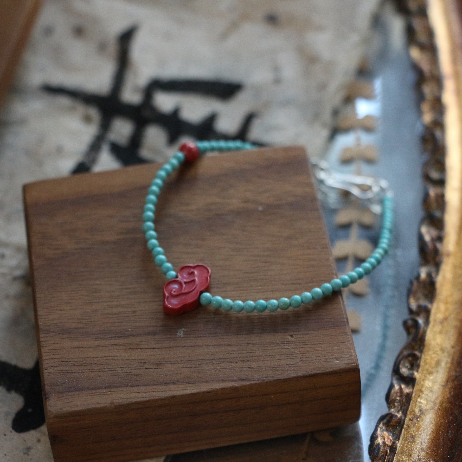 JEKIRA Turquoise & Imperial Cinnabar Cloud Bracelet