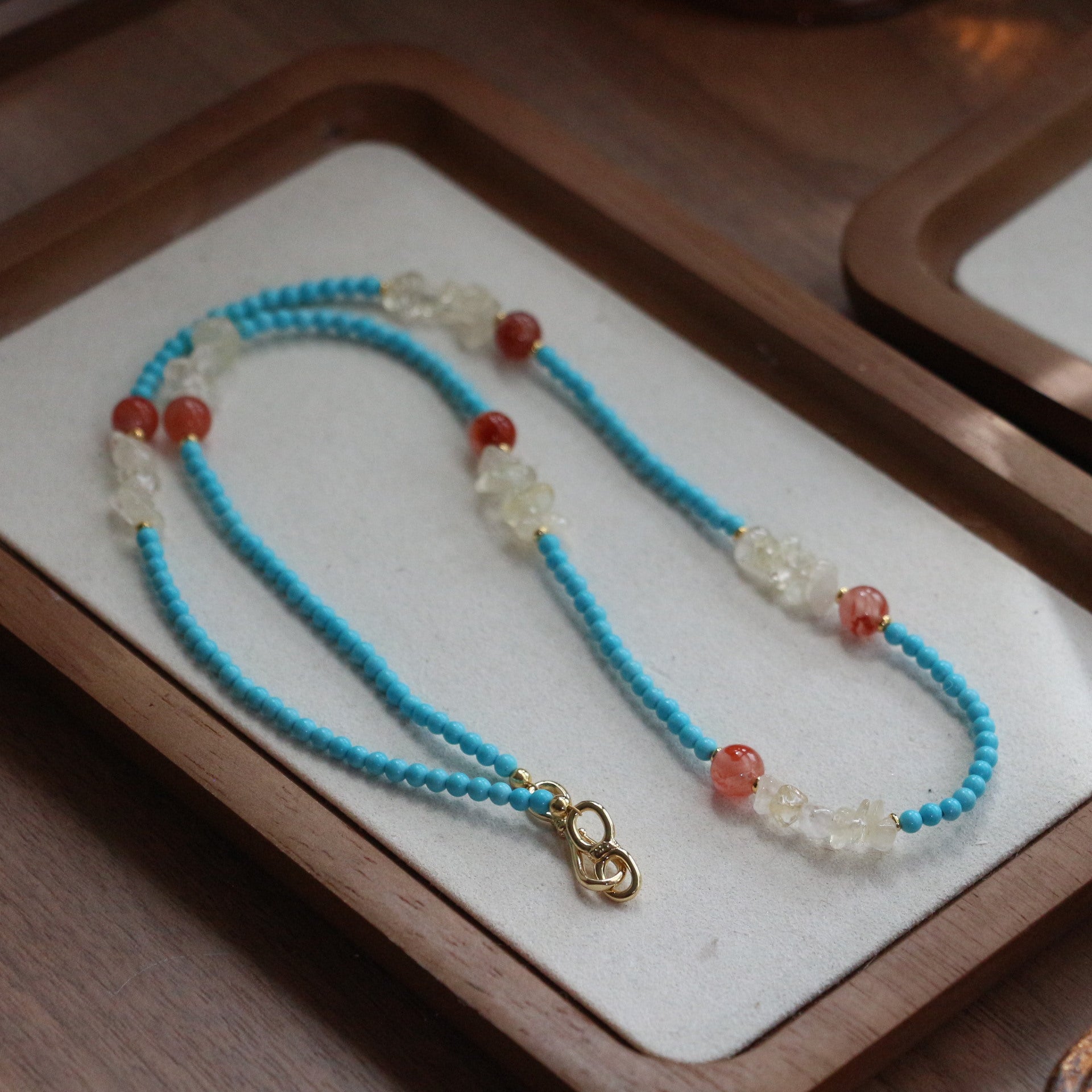 Jekira Sapphire & Ruby Celestial Jewelry Set (Long & Short Necklaces + 925 Silver Earrings)