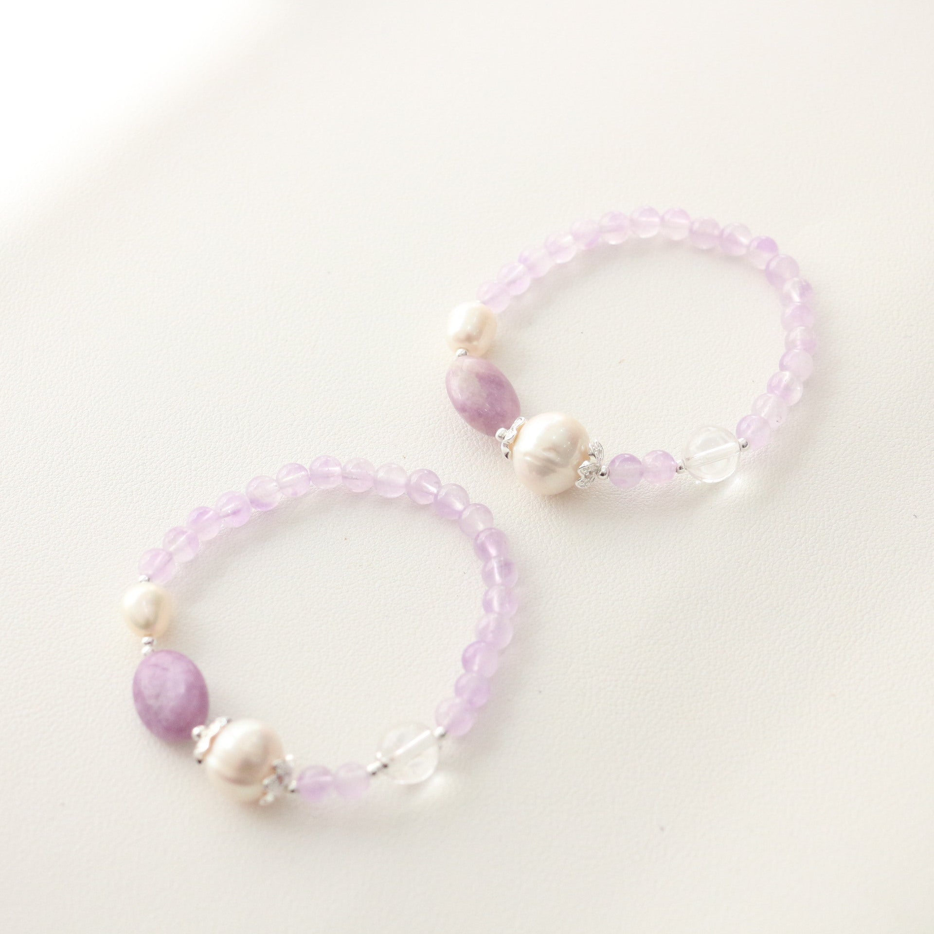 Jekira Purple Gemstone & Baroque Pearl Bracelet