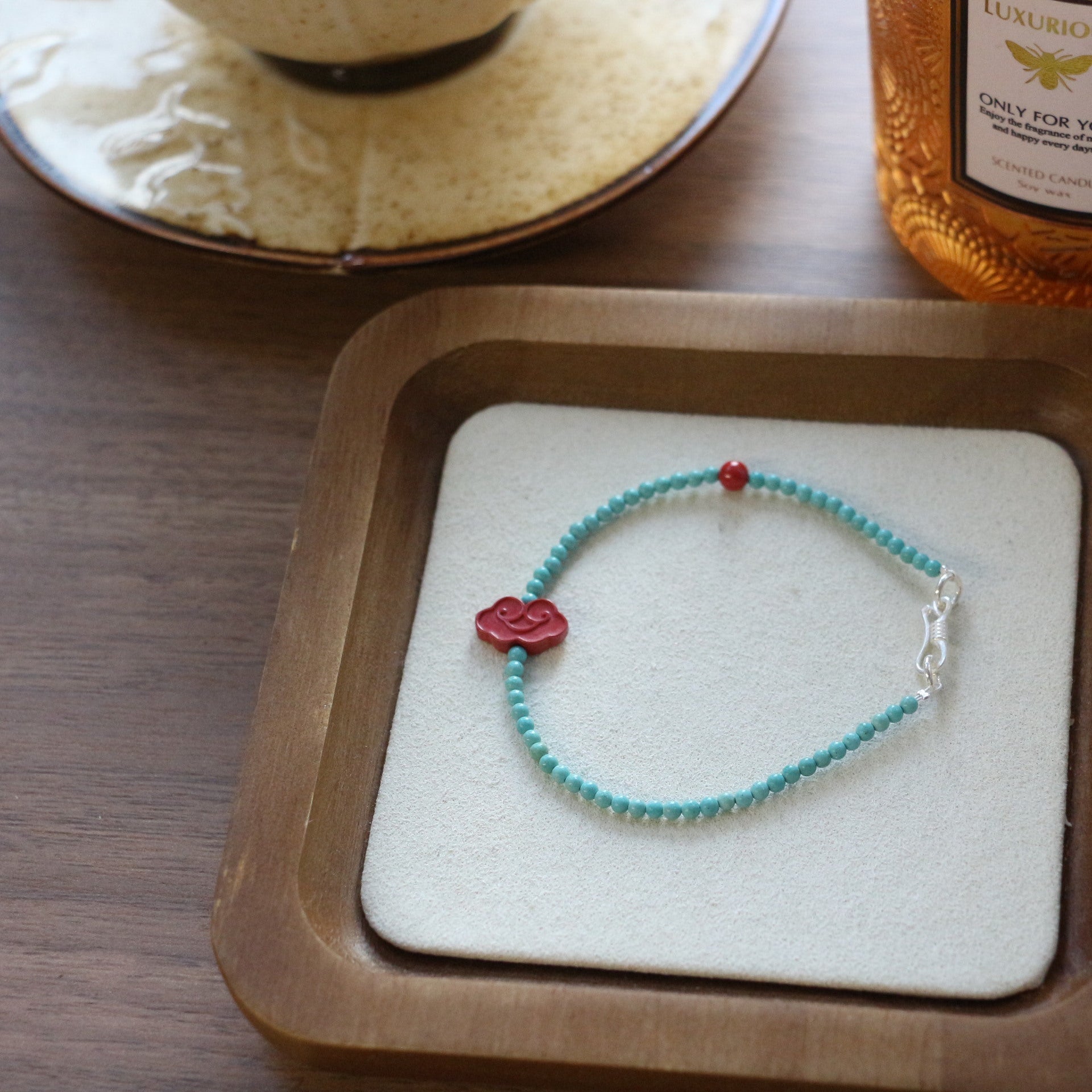 JEKIRA Turquoise & Imperial Cinnabar Cloud Bracelet