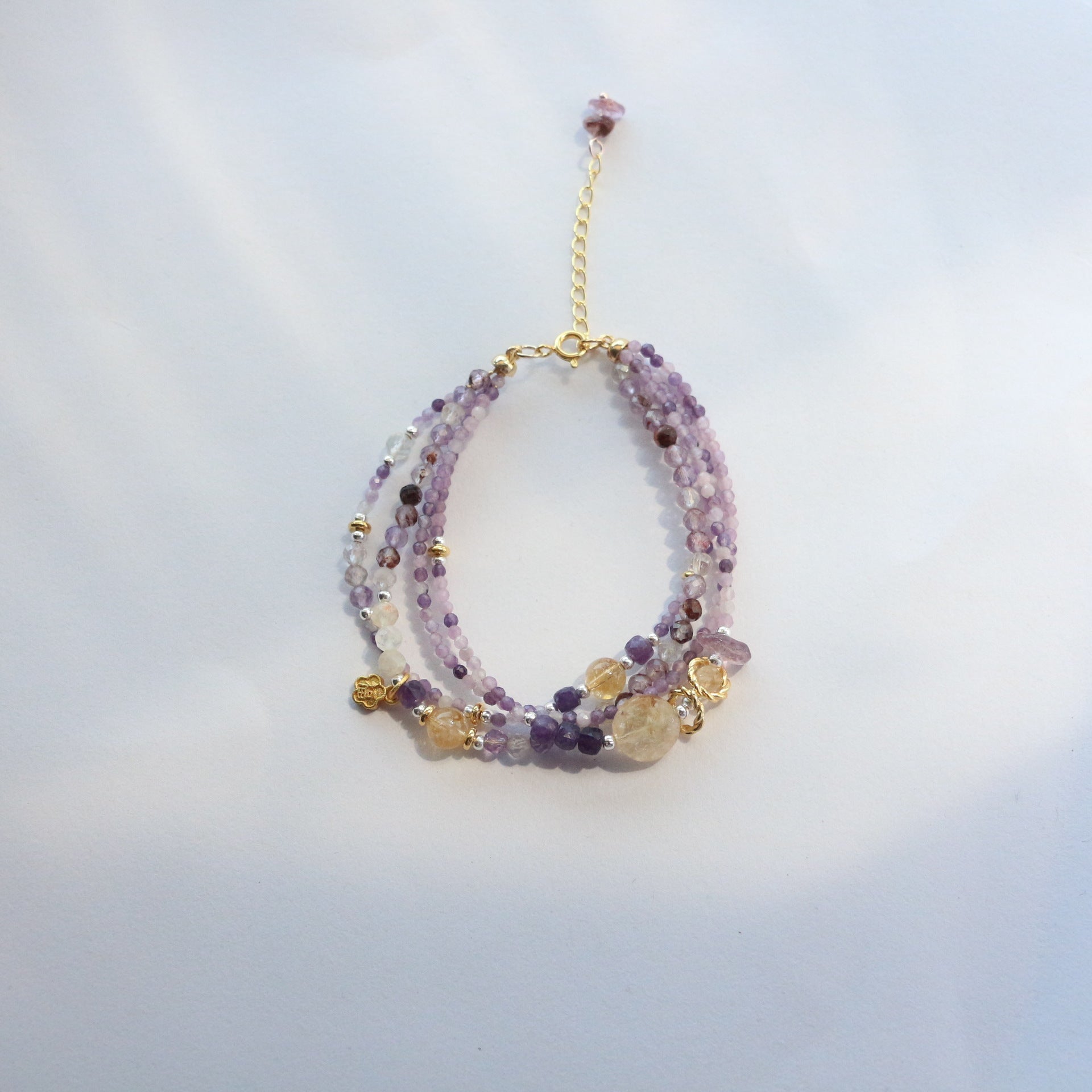 Jekira Amethyst & Citrine Multi-Layer Bracelet