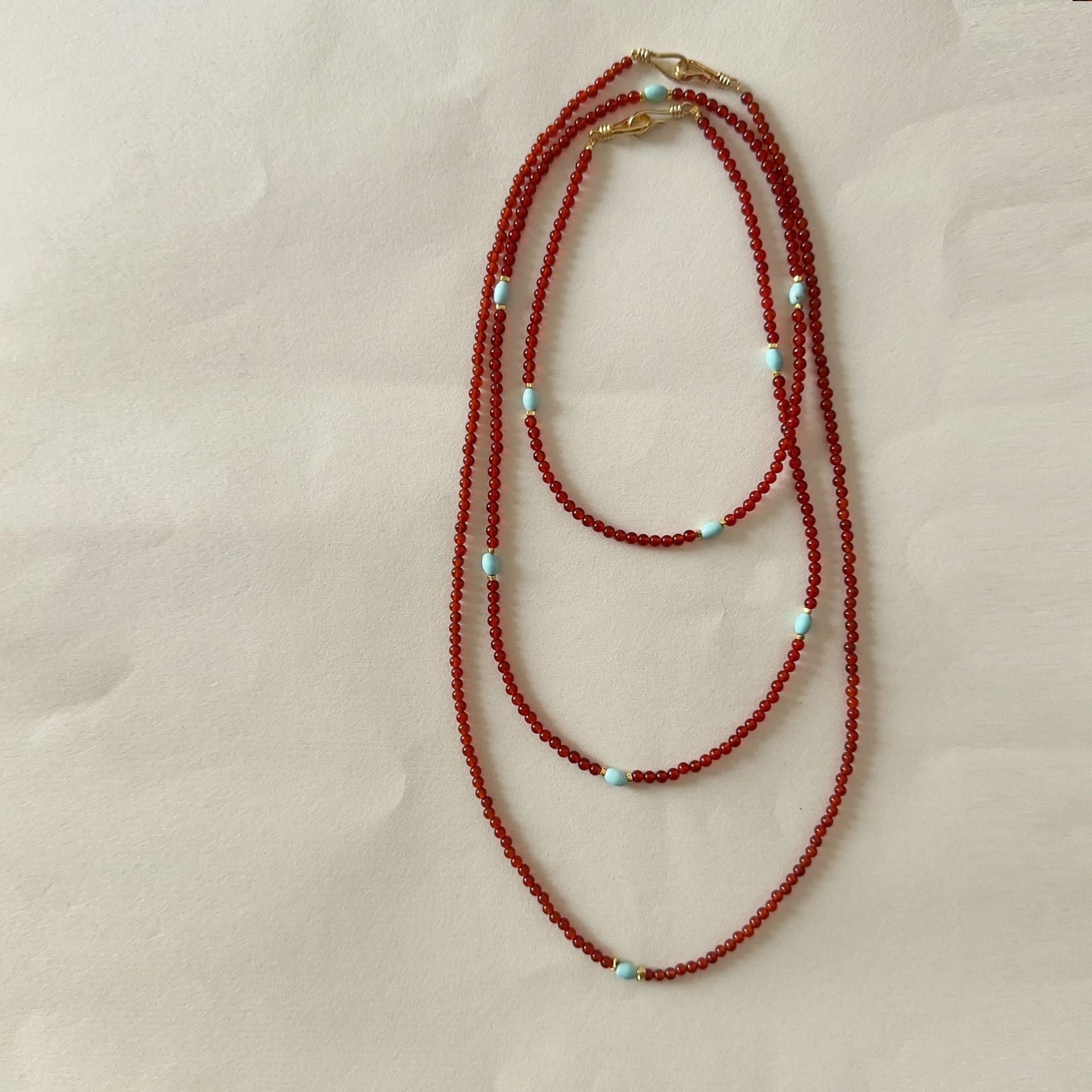 Jekira | Red Agate & Turquoise Jewelry Set