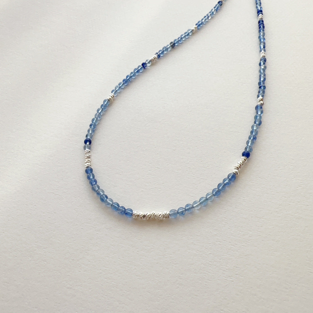 JEKIRA Chinese Ink-Wash Style Blue Gemstone Necklace