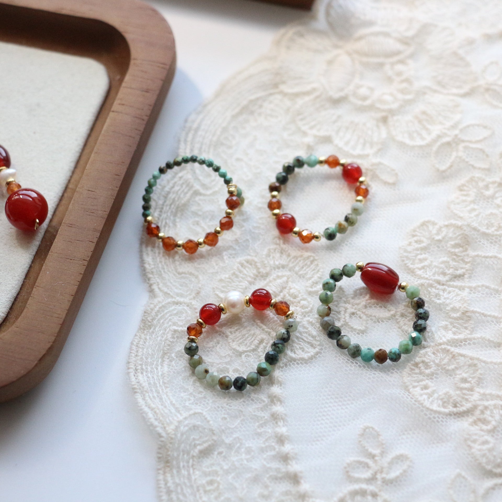 Jekira Dunhuang Retro Gemstone Jewelry Set