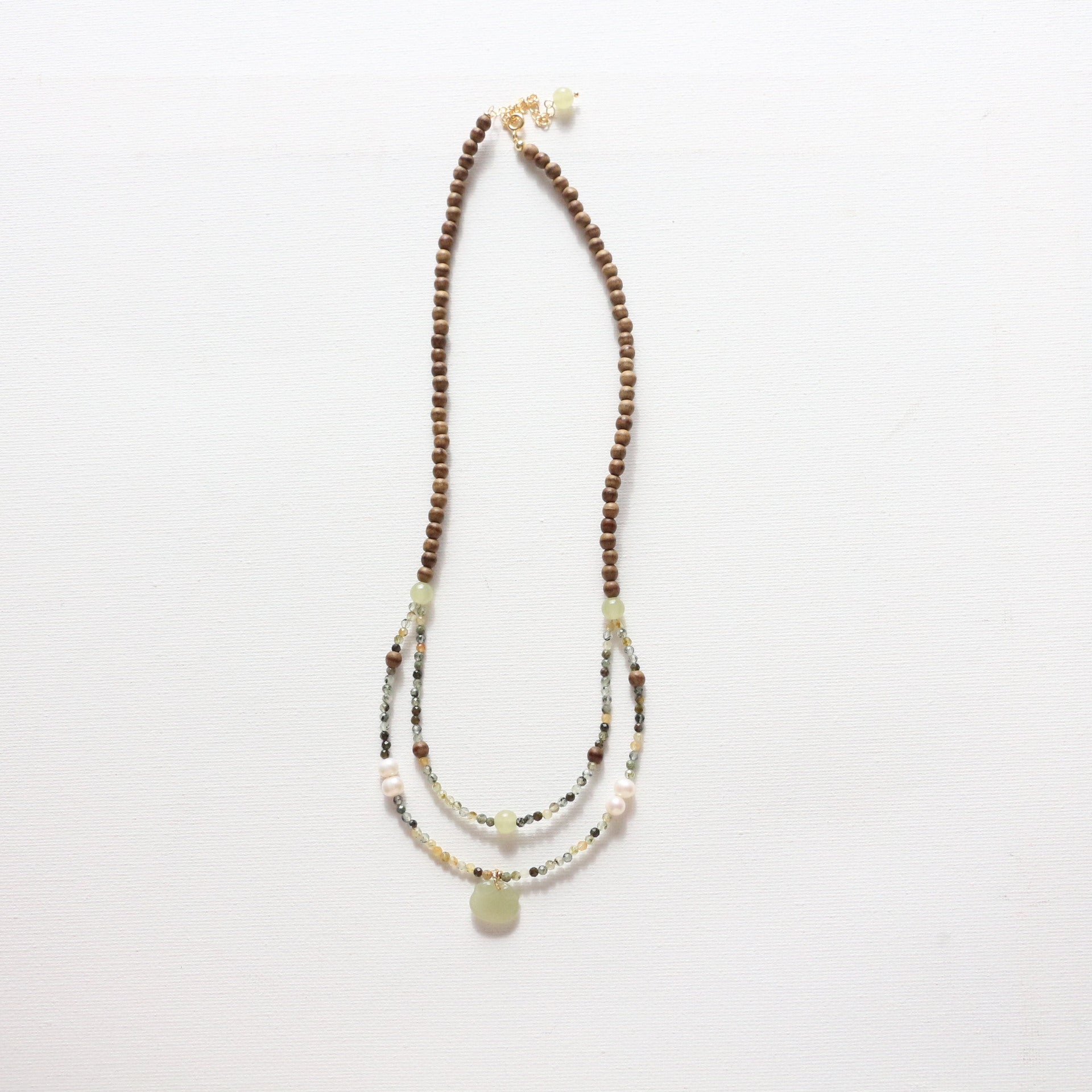 JEKIRA Sandalwood & Hetian Jade Jewelry Set