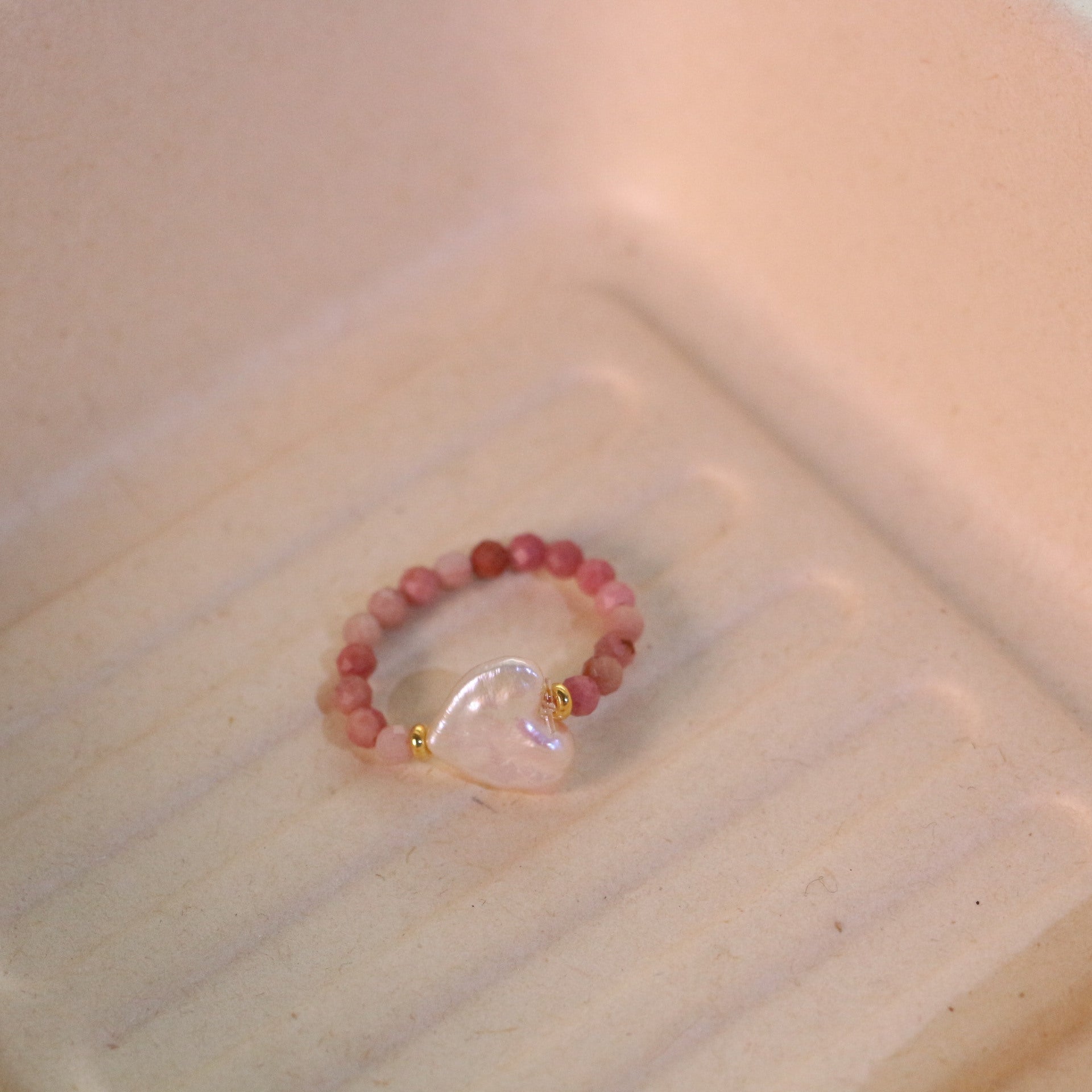 JEKIRA Natural Rhodonite Baroque Pearl Jewelry Set
