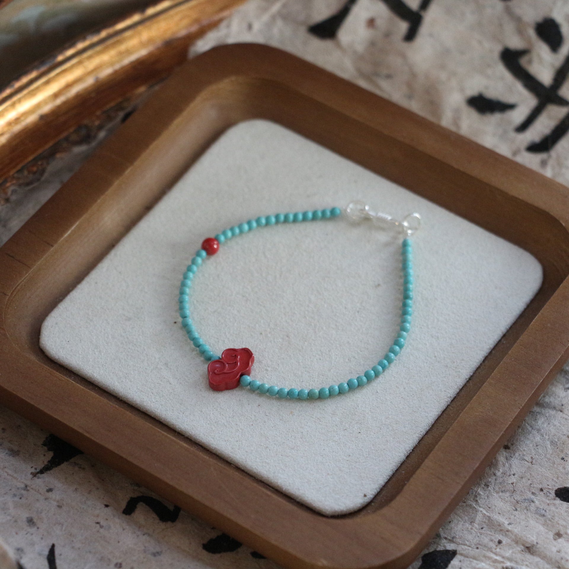 JEKIRA Turquoise & Imperial Cinnabar Cloud Bracelet