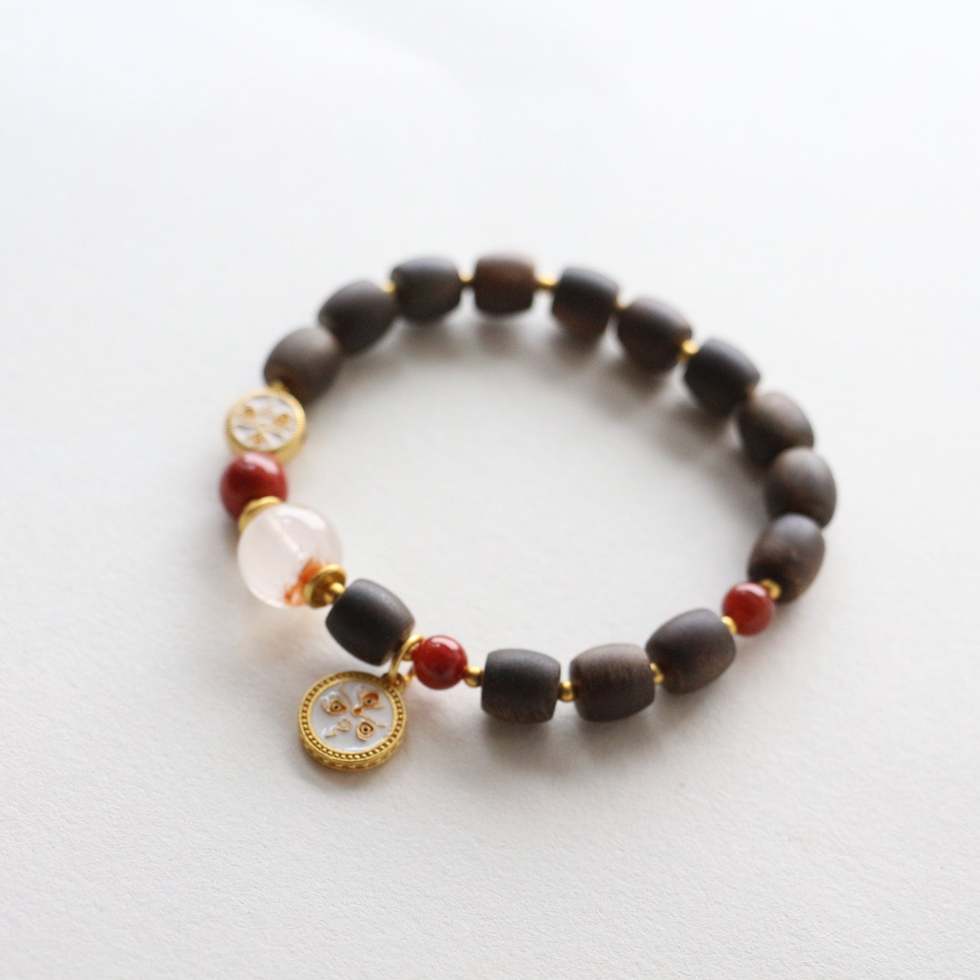 JEKIRA Kyara Wood & Nanhong Delicate Bracelet Duo