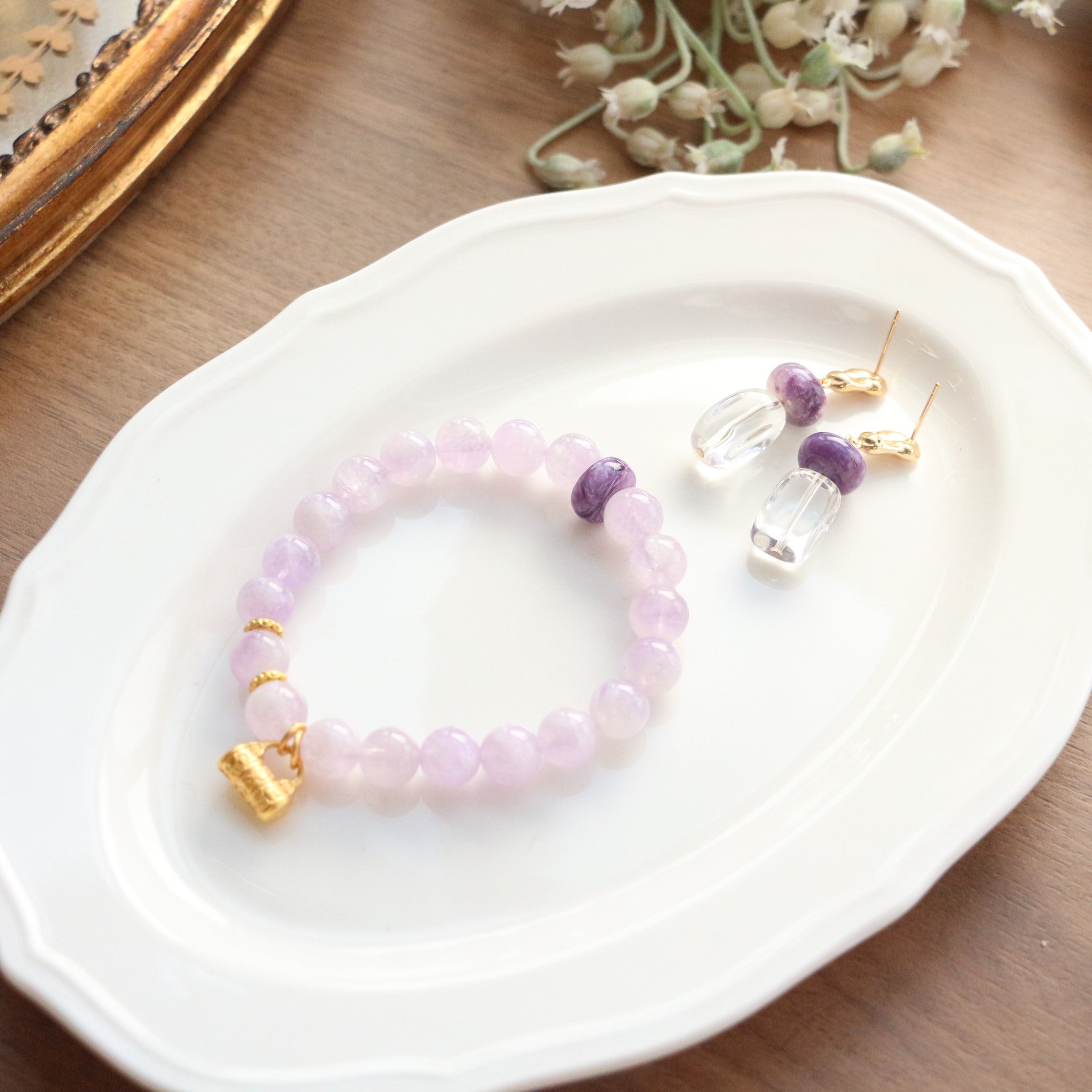 JEKIRA Amethyst Peace Lock Bracelet