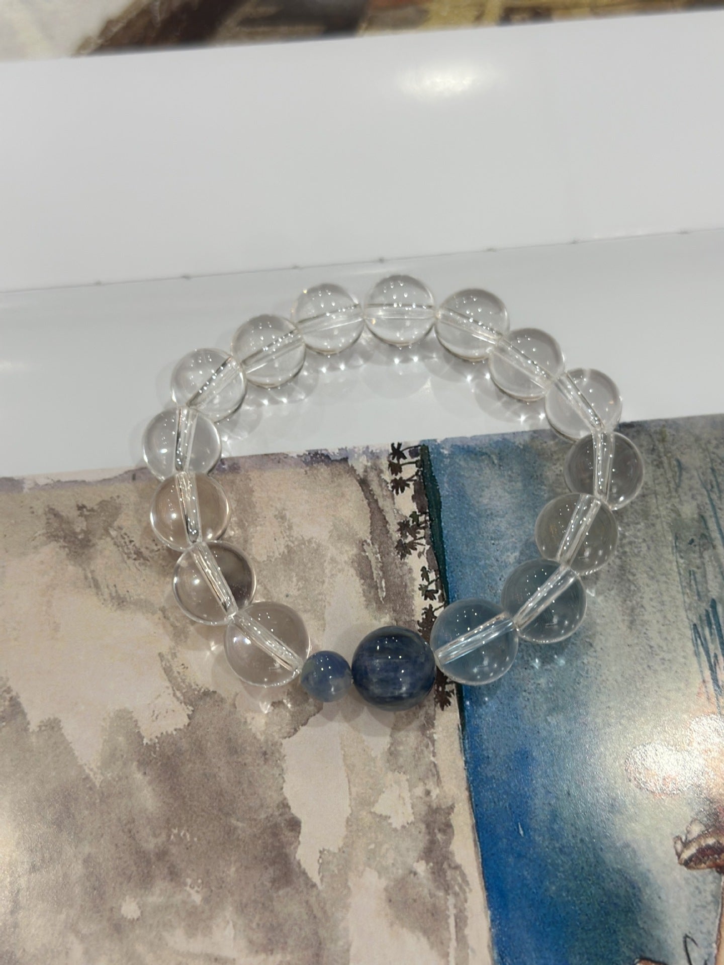 Jekira Clear Quartz Kyanite Stretch Bracelet 14cm/15cm/16cm