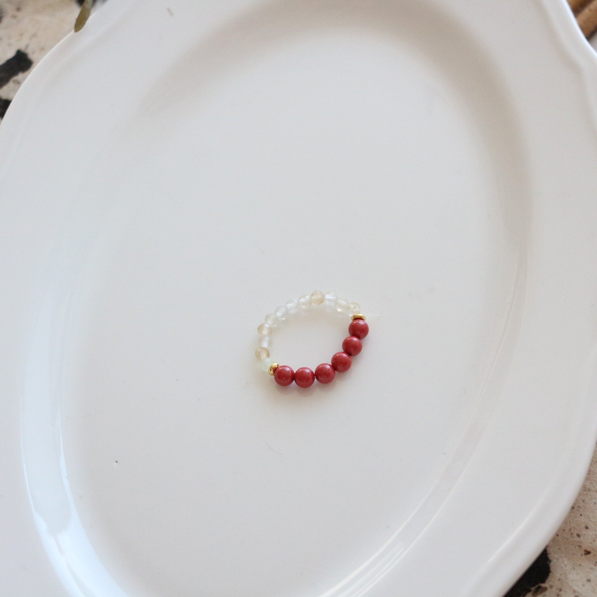 Jekira God of Wealth Red Gemstone Jewelry Set