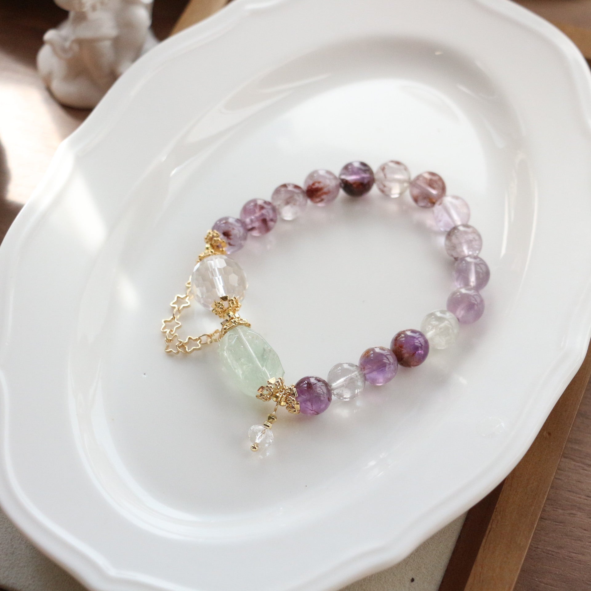 JEKIRA Amethyst & Quartz Harmony Bracelet – 16cm