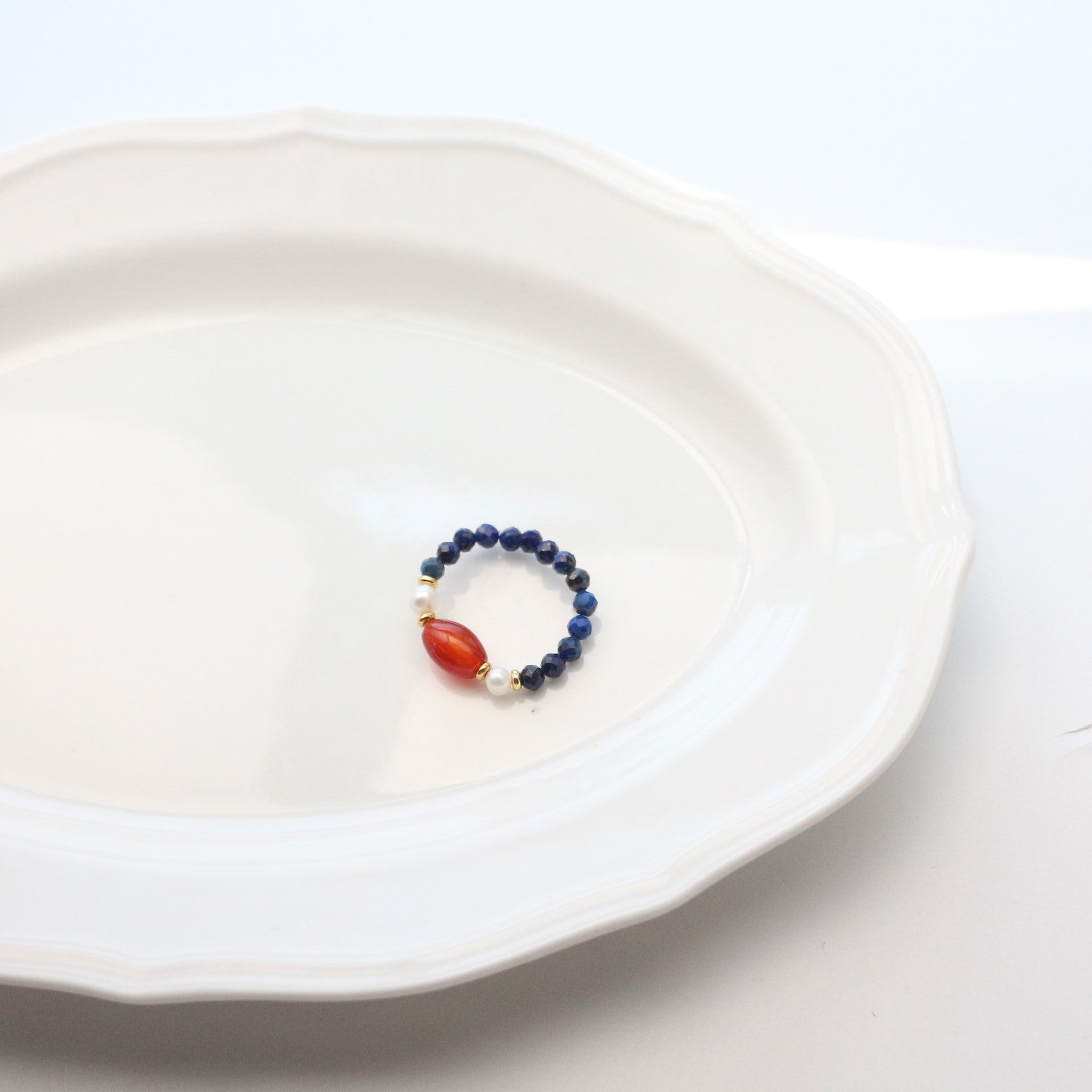 JEKIRA Lapis Lazuli Healing Bracelet with Citrine & Red Agate