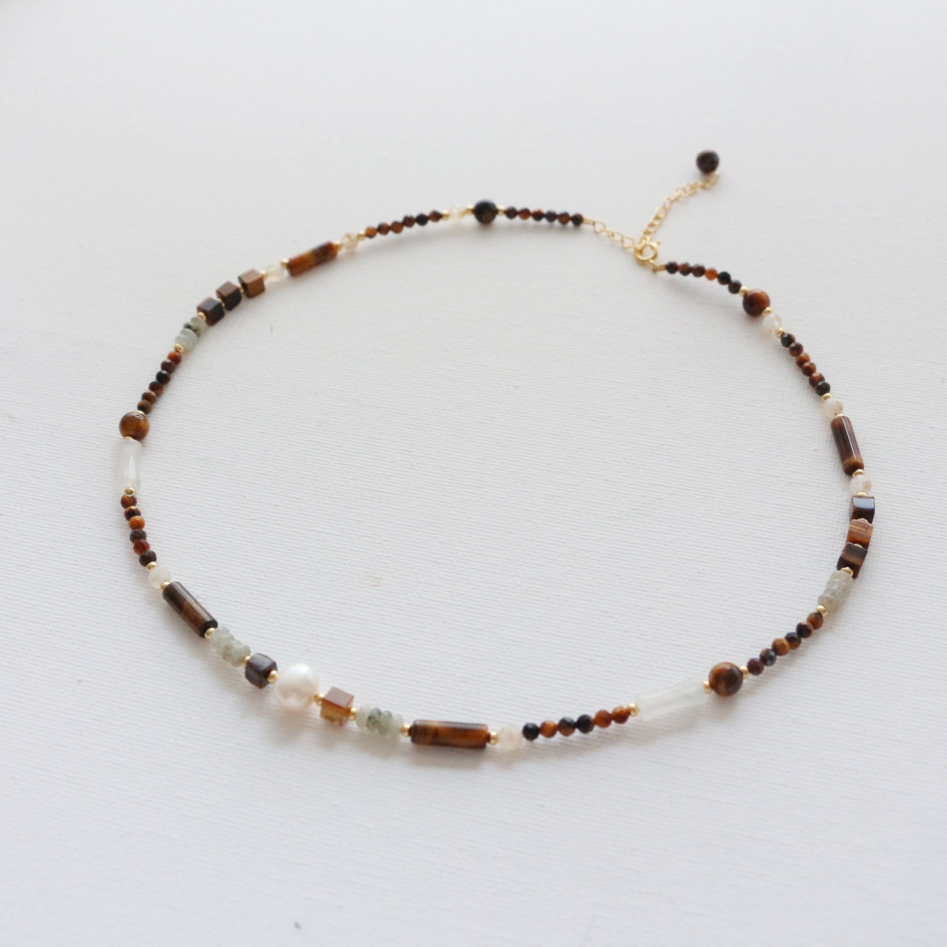 Jekira Maillard Tiger’s Eye & Citrine Jewelry Set