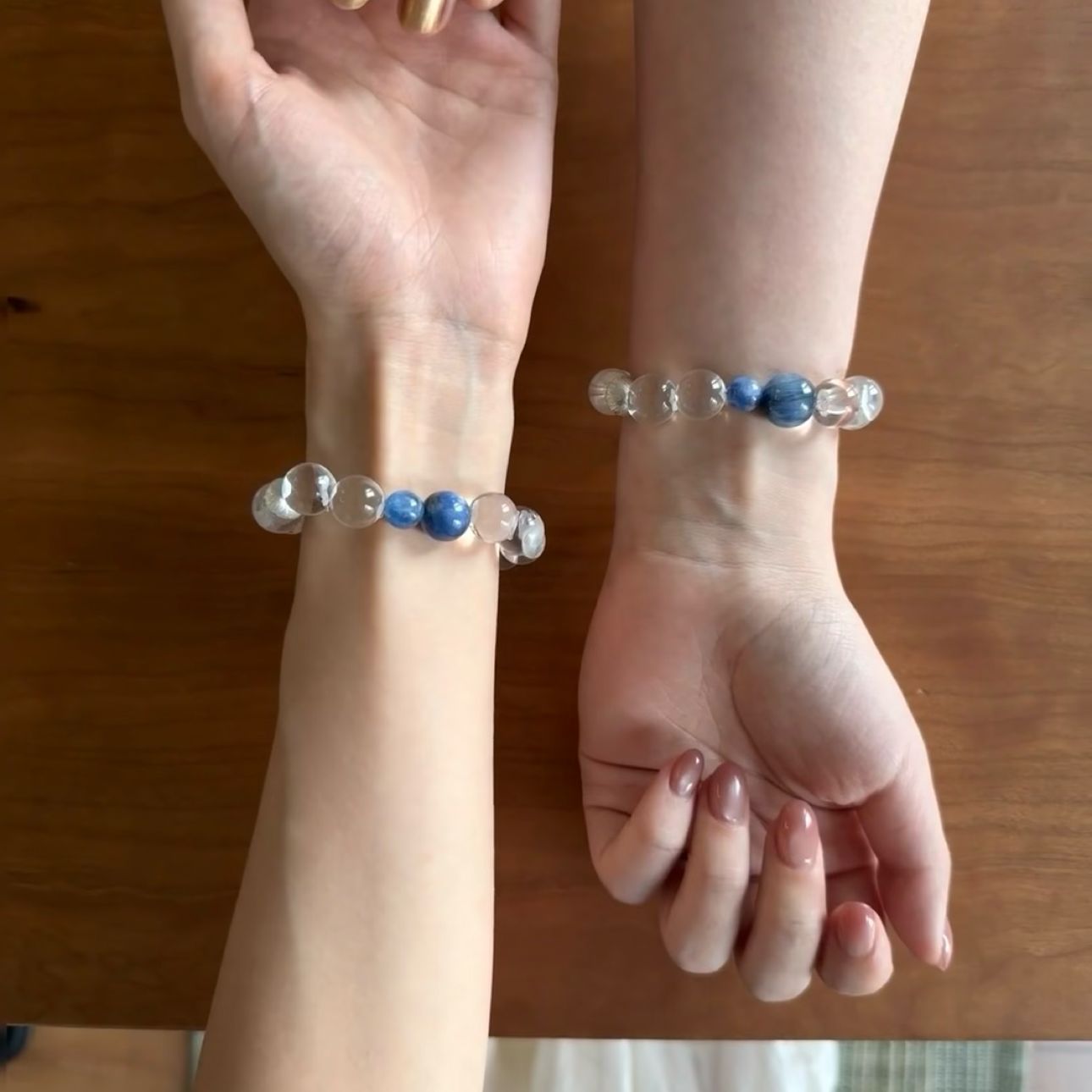 Jekira Clear Quartz Kyanite Stretch Bracelet 14cm/15cm/16cm