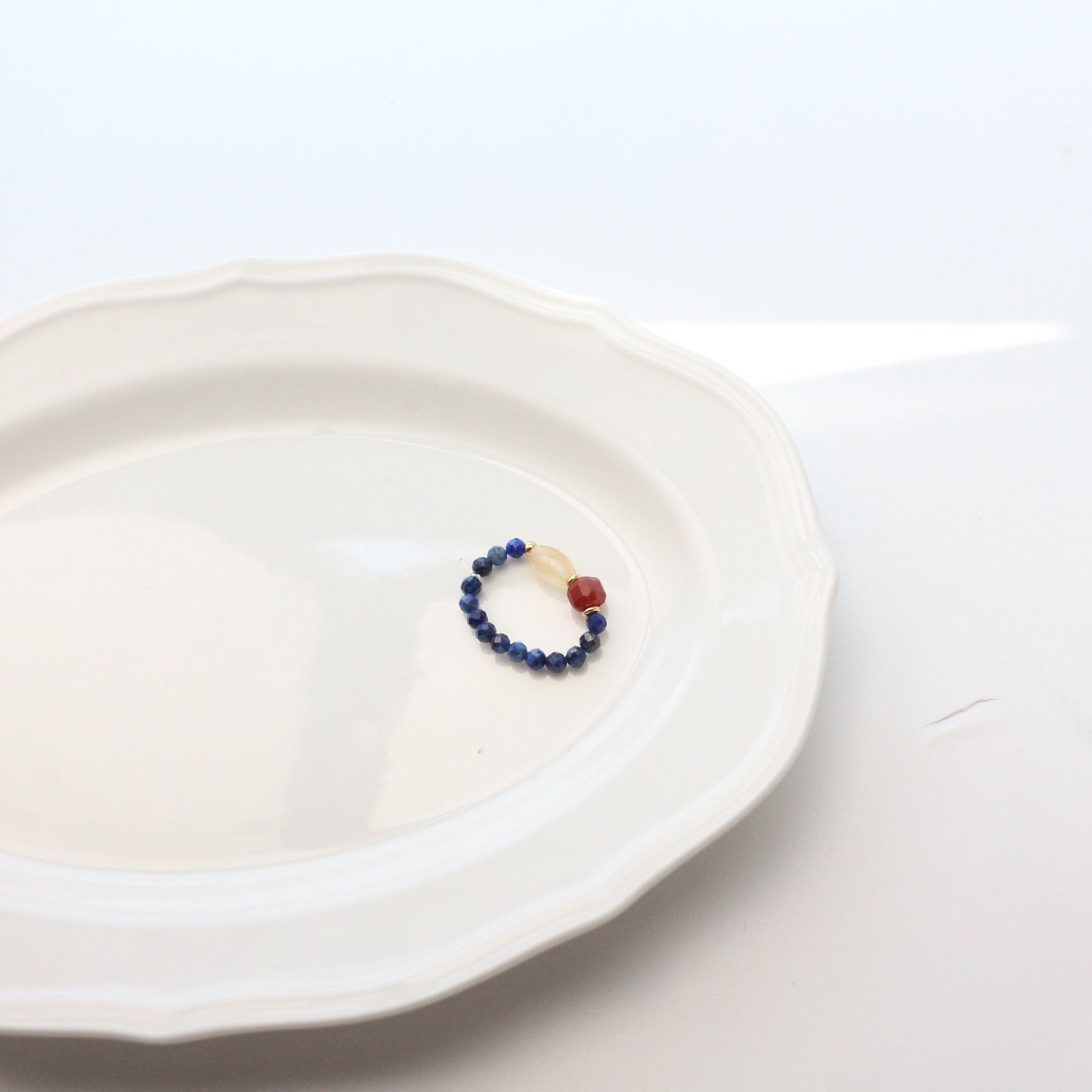 JEKIRA Lapis Lazuli Healing Bracelet with Citrine & Red Agate