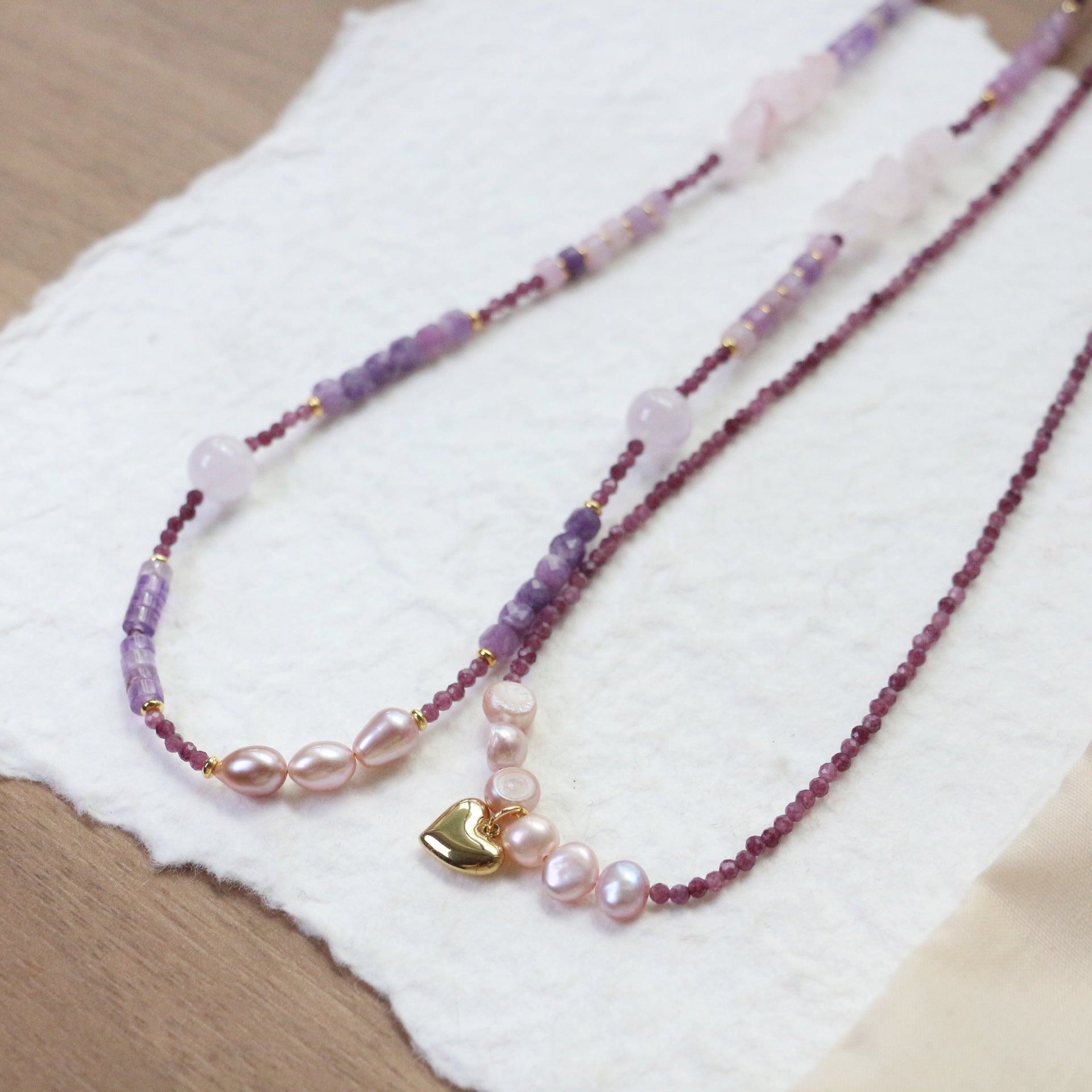 JEKIRA Amethyst & Pearl Jewelry Set