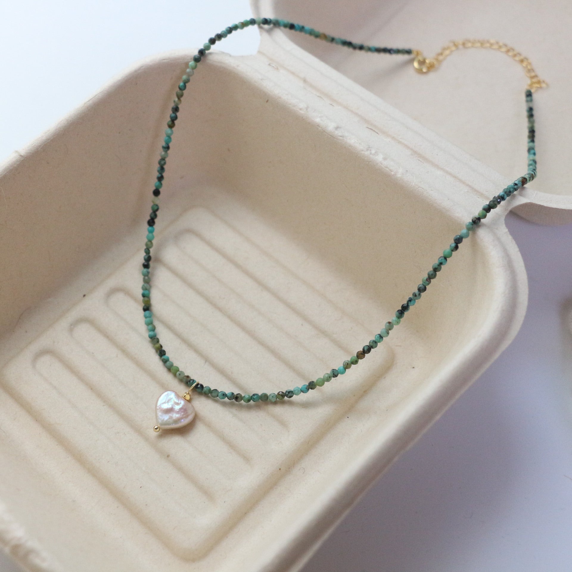 JEKIRA Turquoise & Baroque Pearl Necklace Set