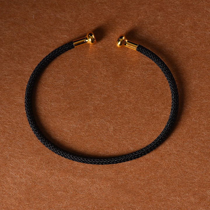 Simple Design Handmade Luck Braid String Cuff Bracelet