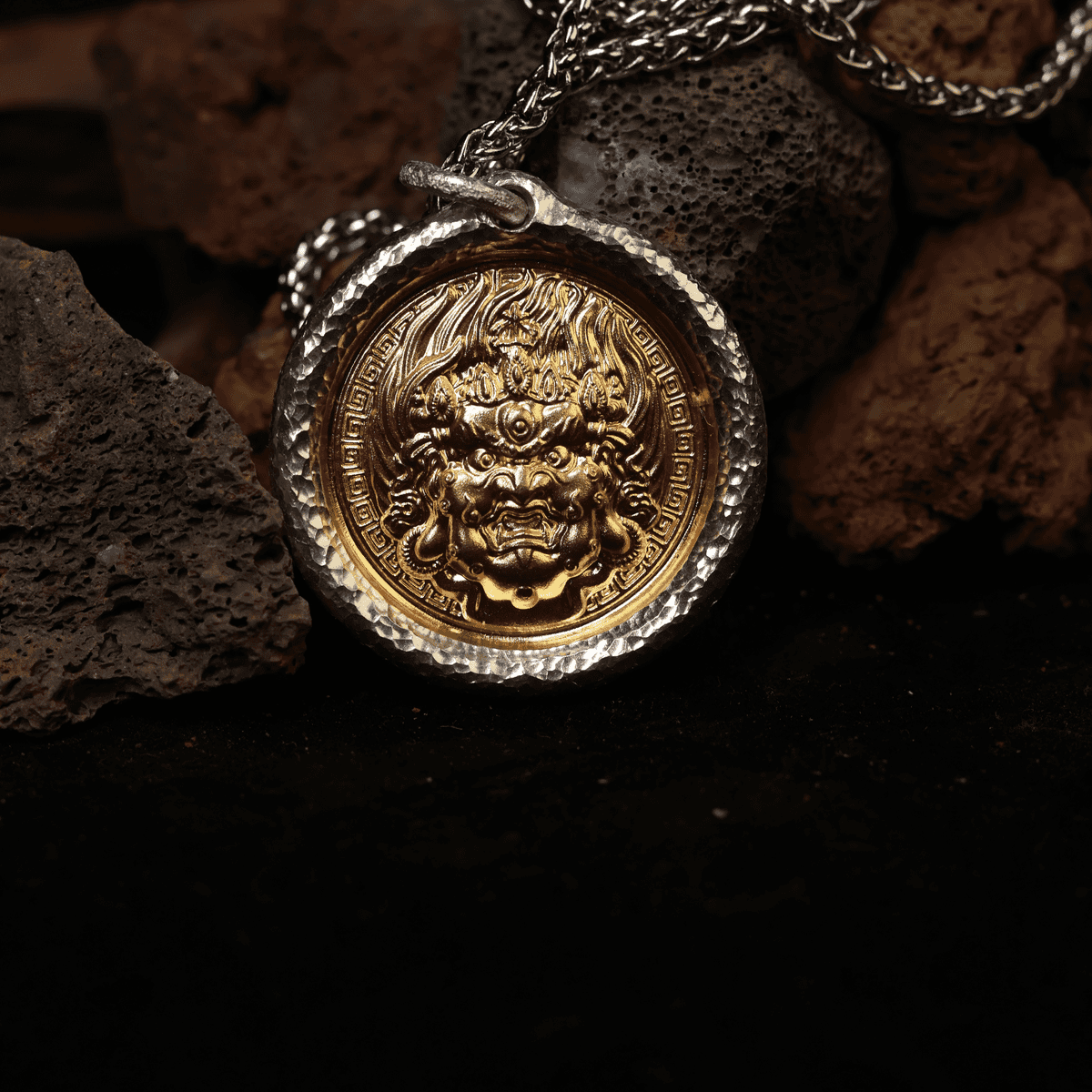 Black Jambhala S999 Silver Pendant Necklace