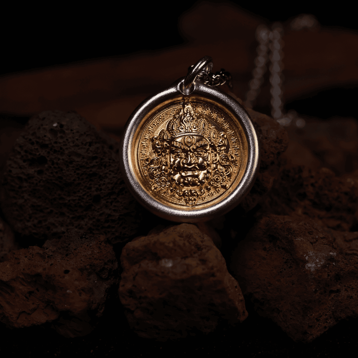 Black Jambhala S999 Silver Pendant Necklace
