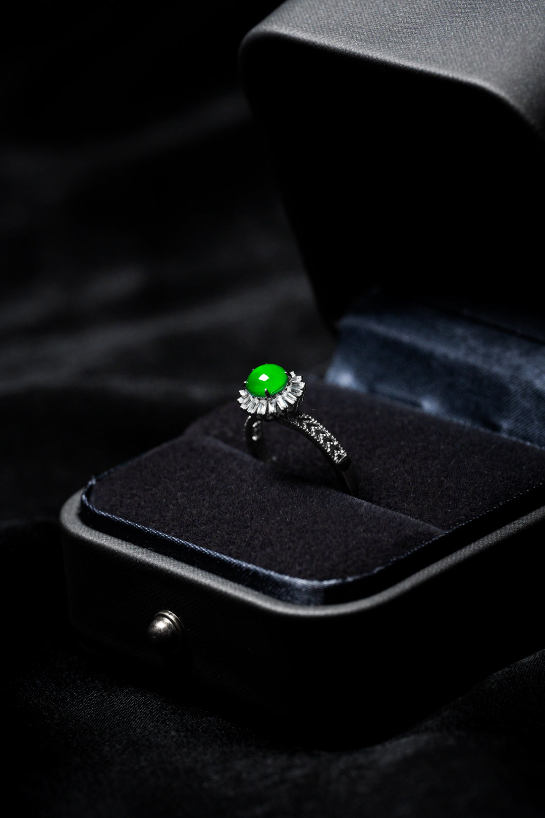 Crystal Halo Ring