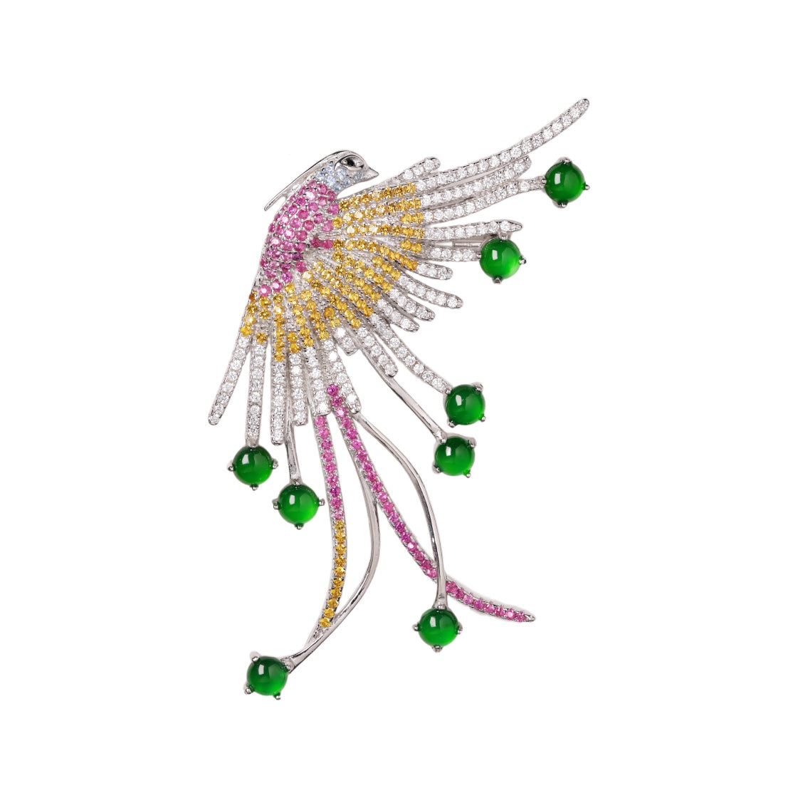 Colorful Phoenix Brooch | Jekira