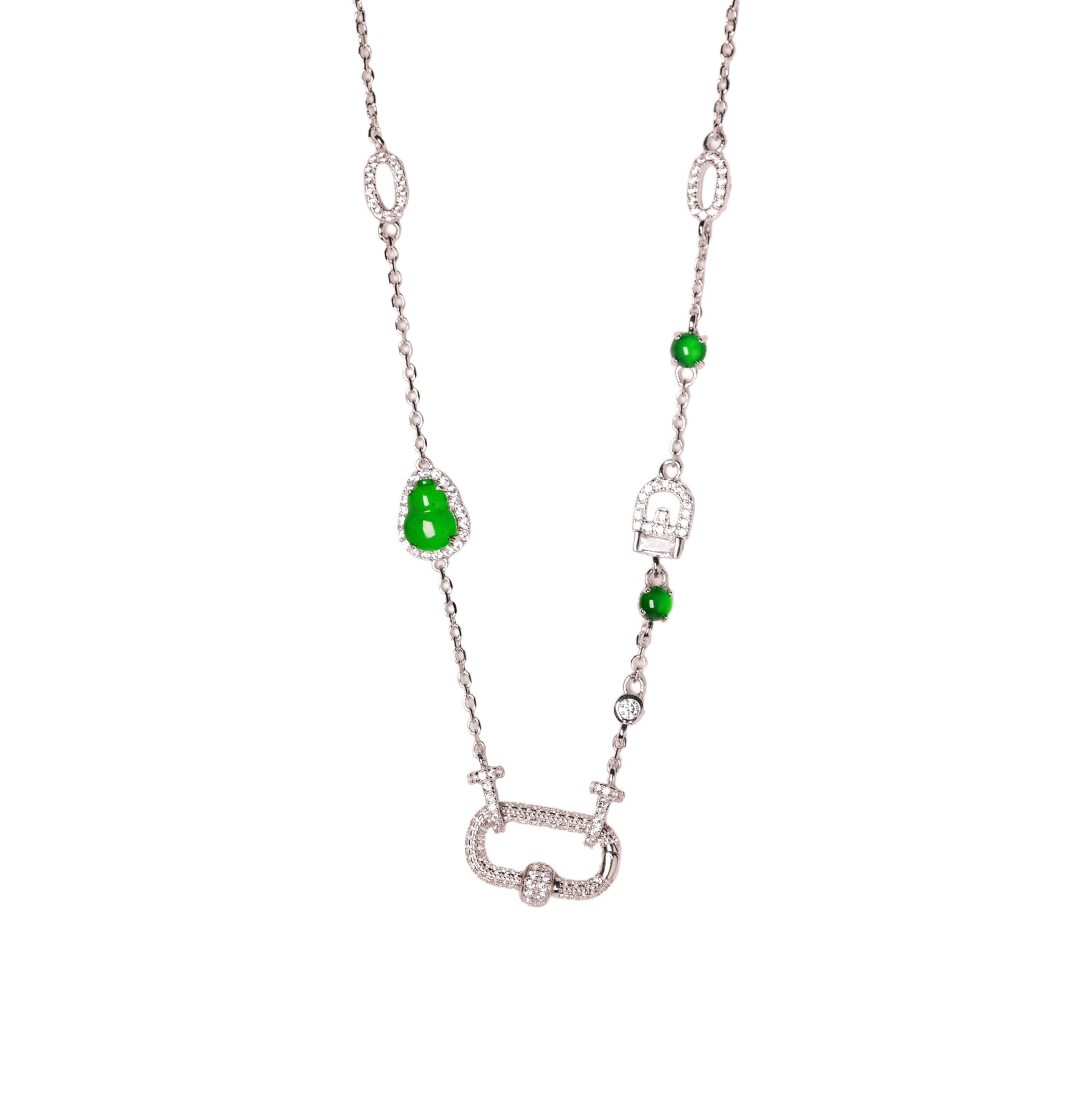 Gourd Pendant Necklace with Interchangeable Design | Jekira