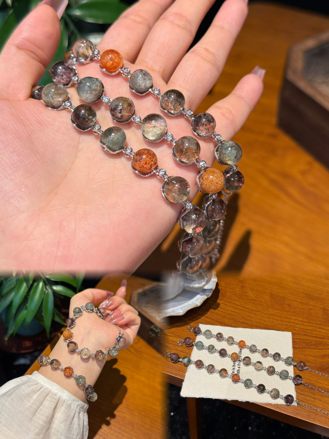 JEKIRA Natural Crystal Bracelet – 10mm Premium Gemstone Beads