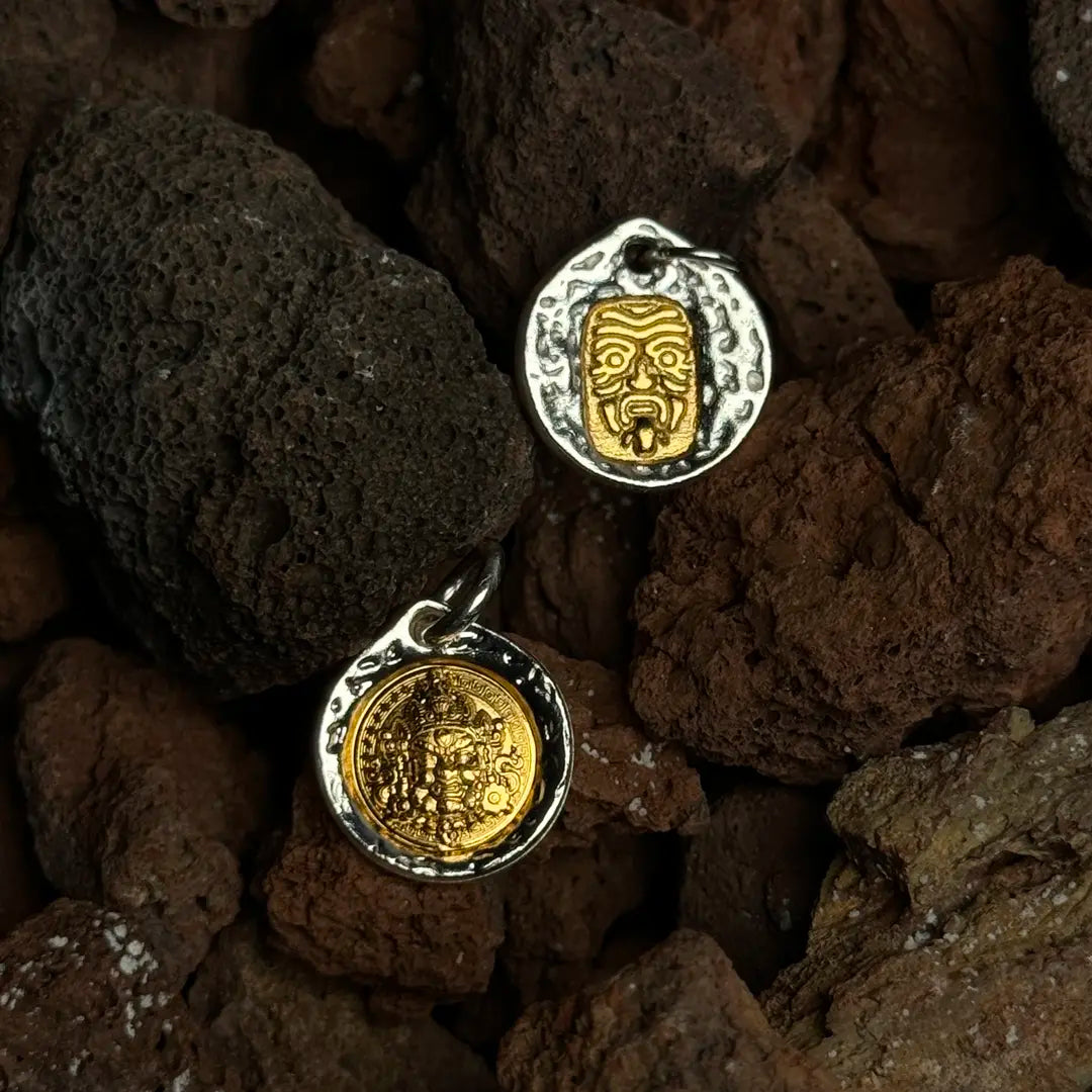 Jambhala & Palden Lhamo S999 Silver Pendant