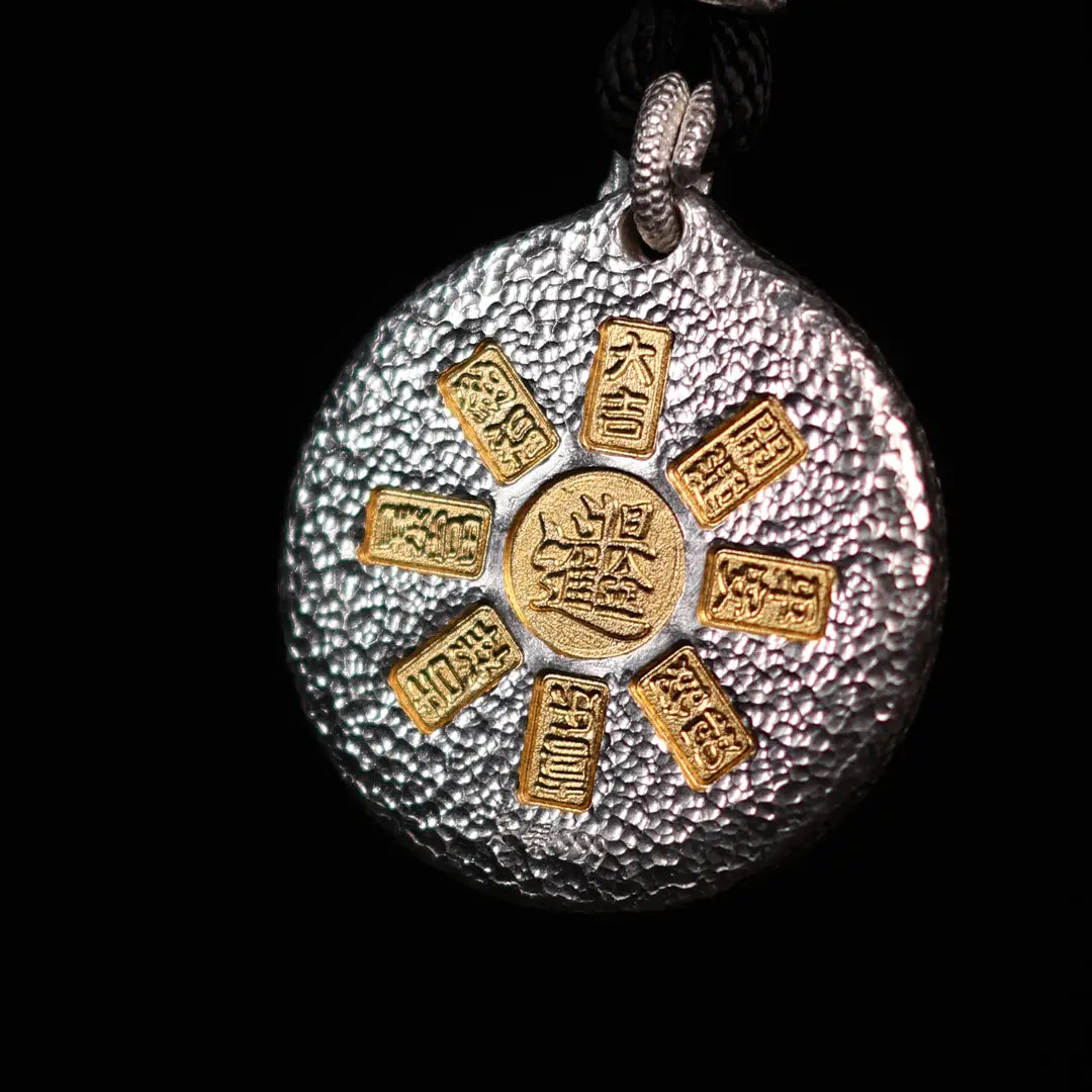 Yellow Jambhala Rhodium-Plated Necklace