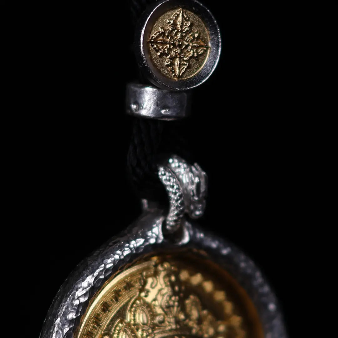Yellow Jambhala Rhodium-Plated Necklace