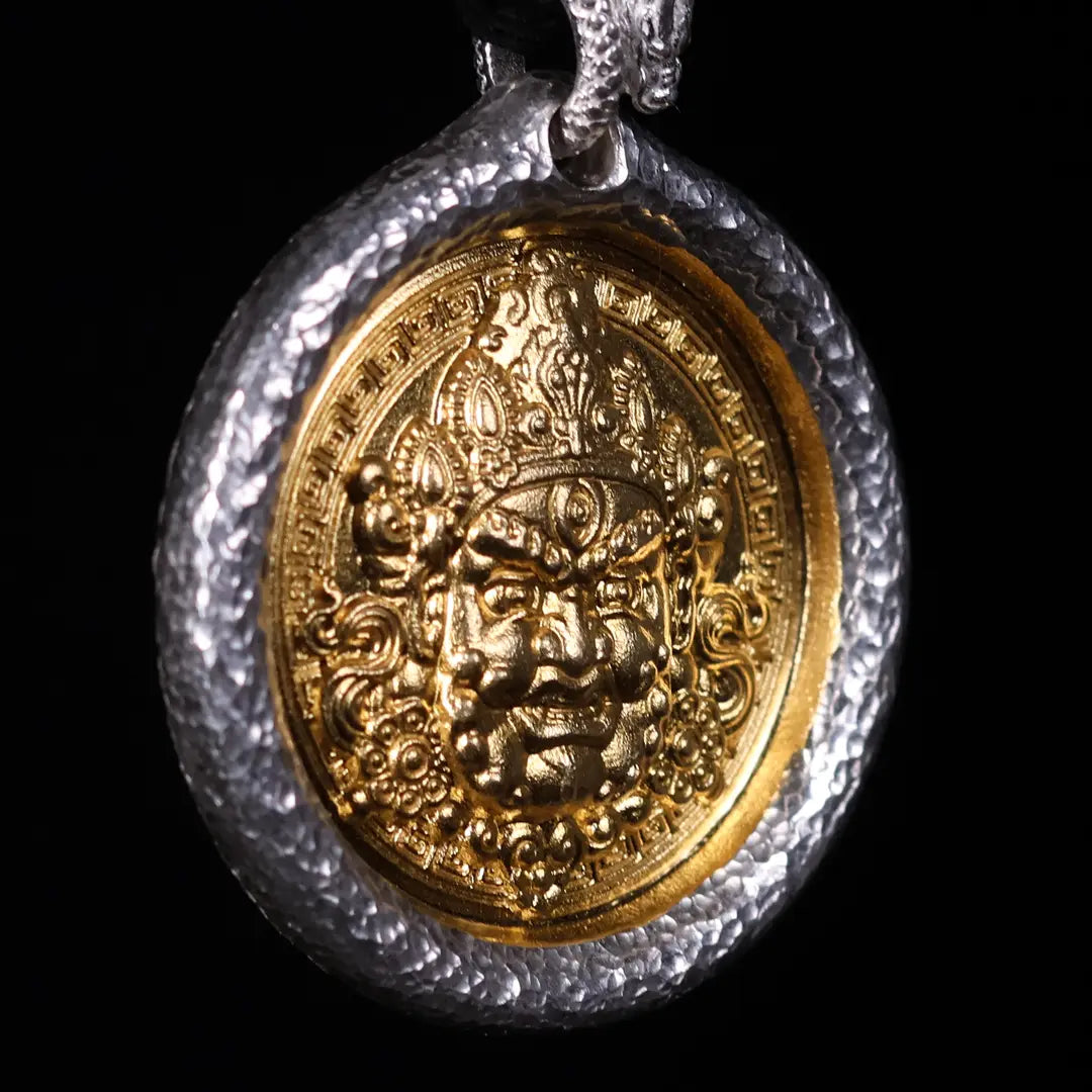Yellow Jambhala Rhodium-Plated Necklace