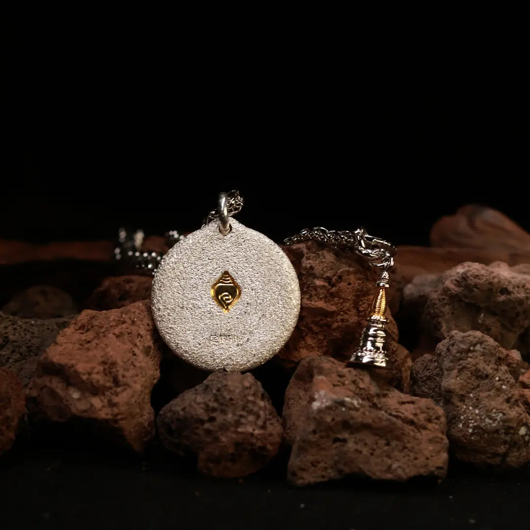Yellow Jambhala S999 Silver Pendant Necklace-20g
