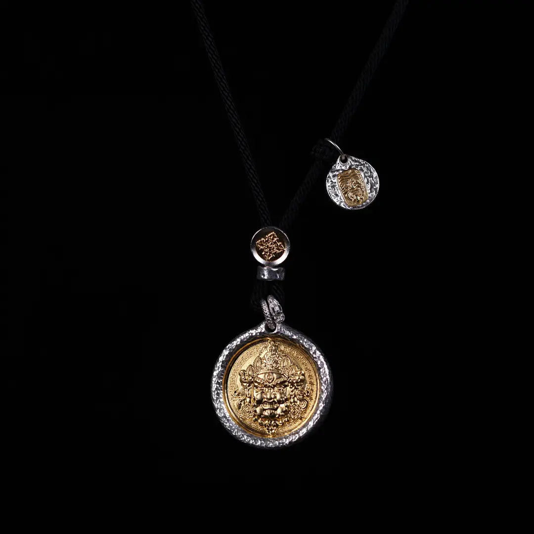 Yellow Jambhala Rhodium-Plated Necklace
