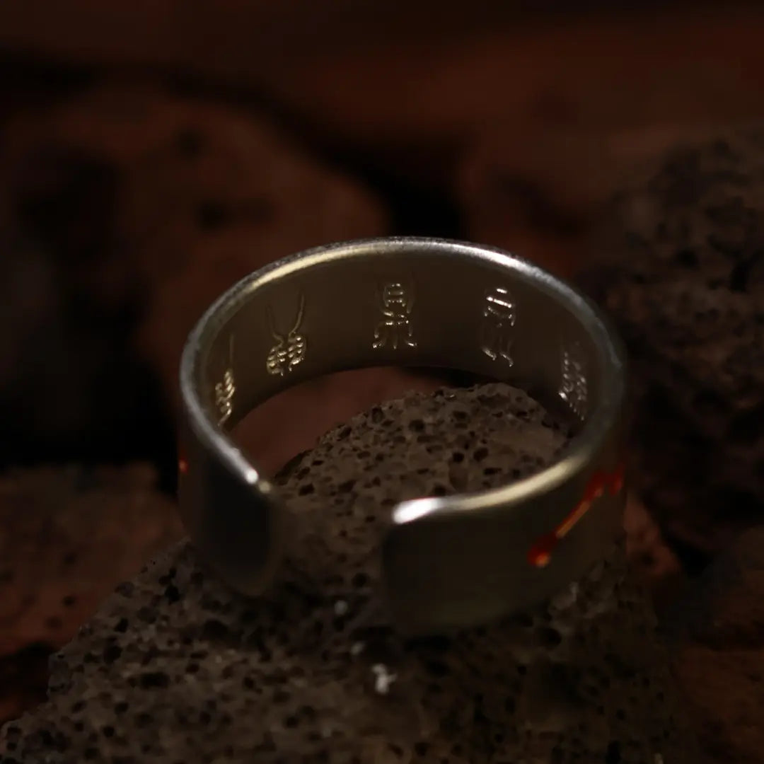 Emperor Ziwei Taoist S999 Silver Ring