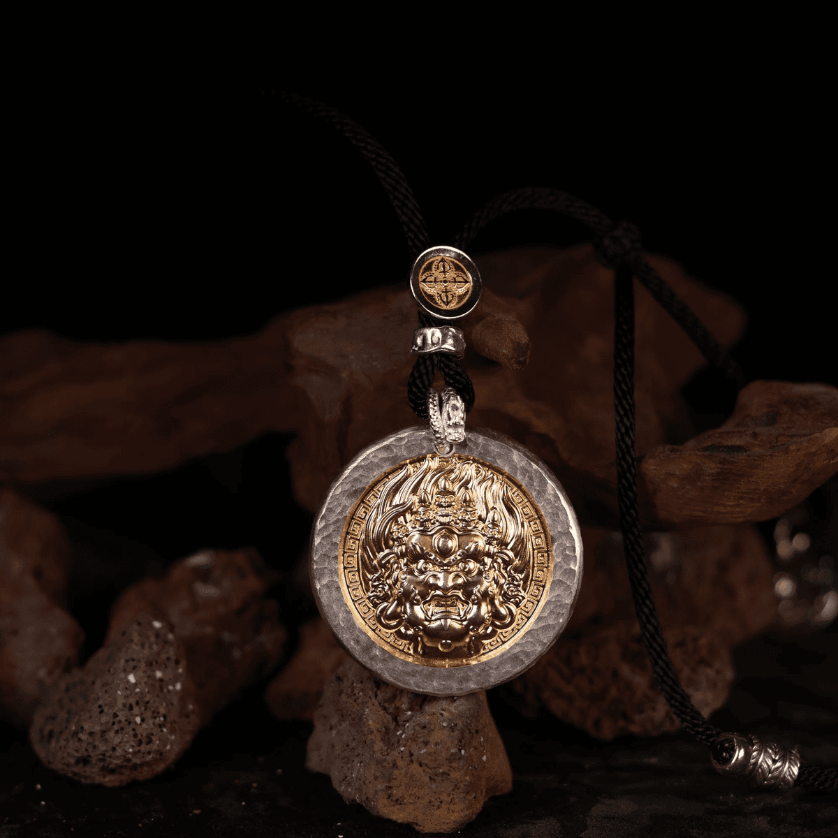 Black Jambhala S999 Silver Pendant Necklace