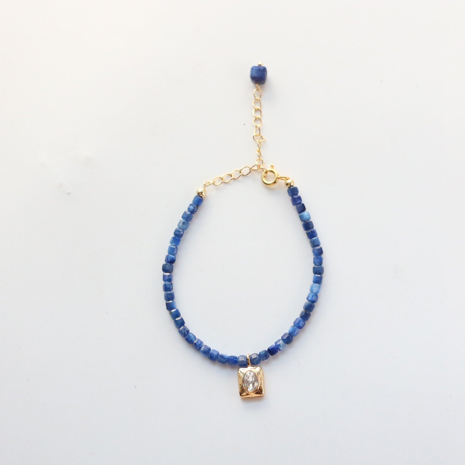 JEKIRA Kyanite & Baroque Pearl Slim Bracelet Set