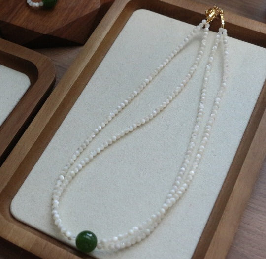 Jekira Celadon & Pearl Jewelry Set