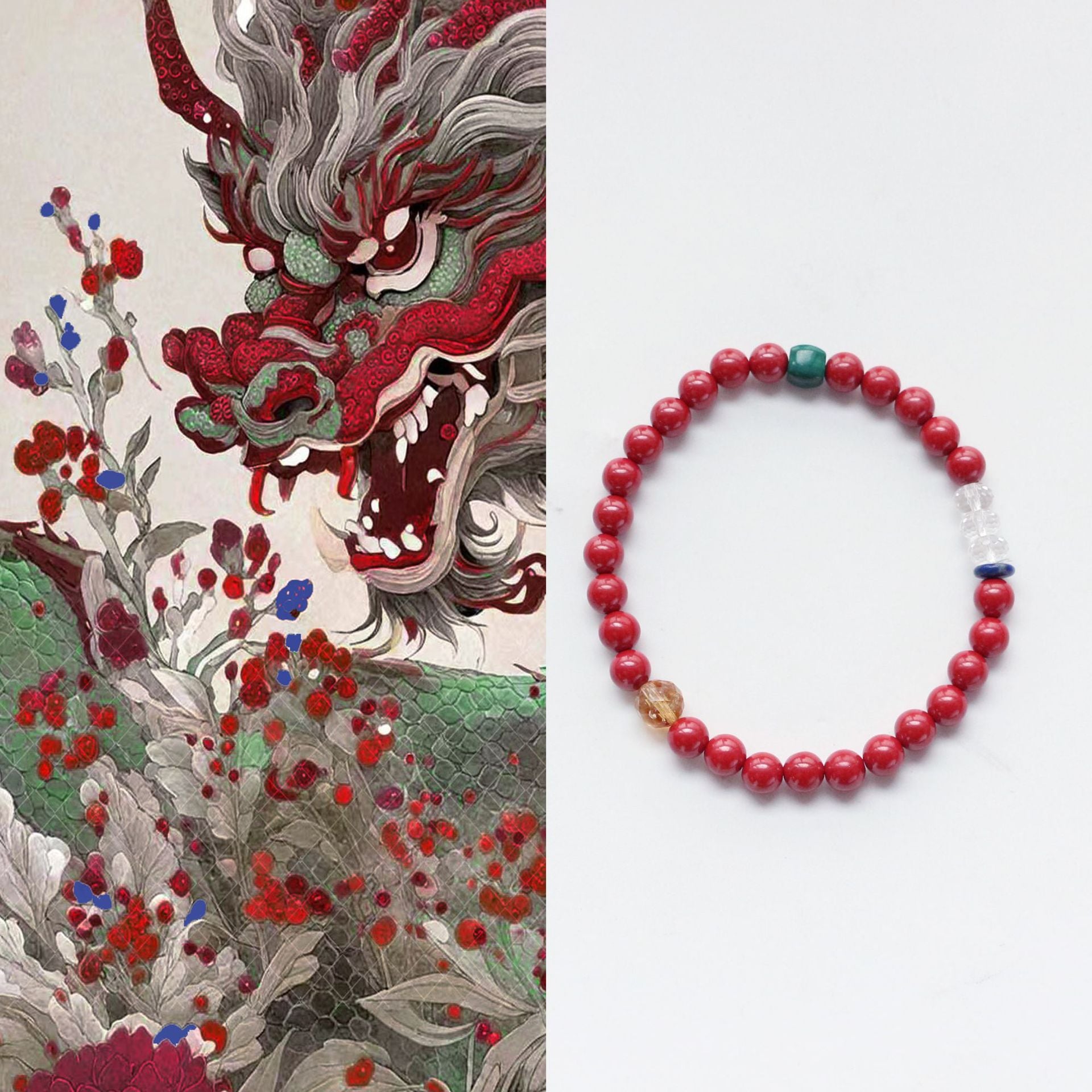 JEKIRA Imperial Vermilion Beaded Bracelet