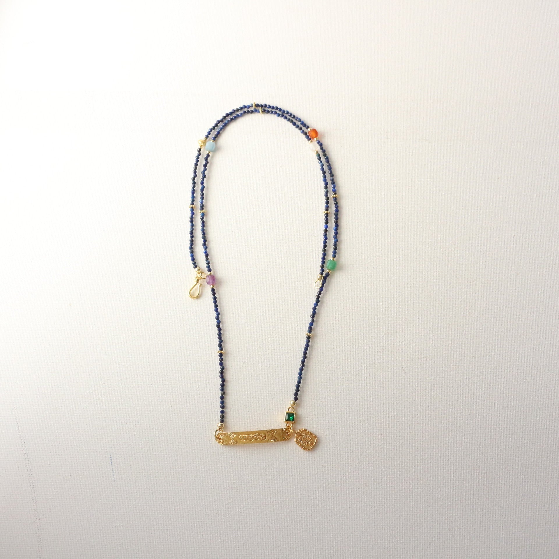Jekira Ocean Guardian Sand-Gold Pendant Set – Adjustable Necklace & Bracelet