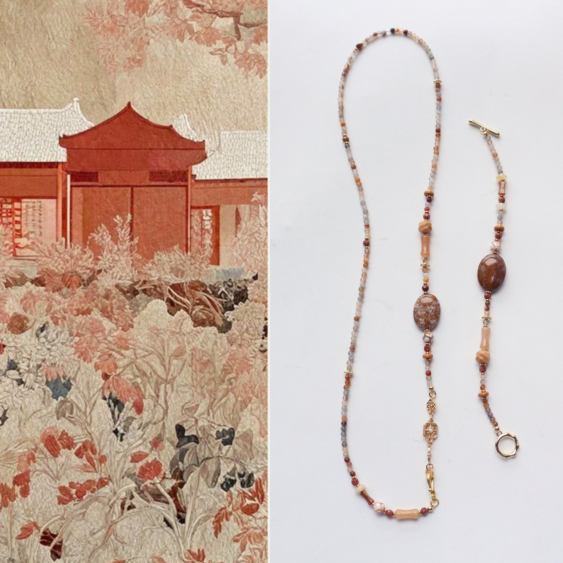 JEKIRA Multicolor Gemstone & Moroccan Agate Jewelry Set