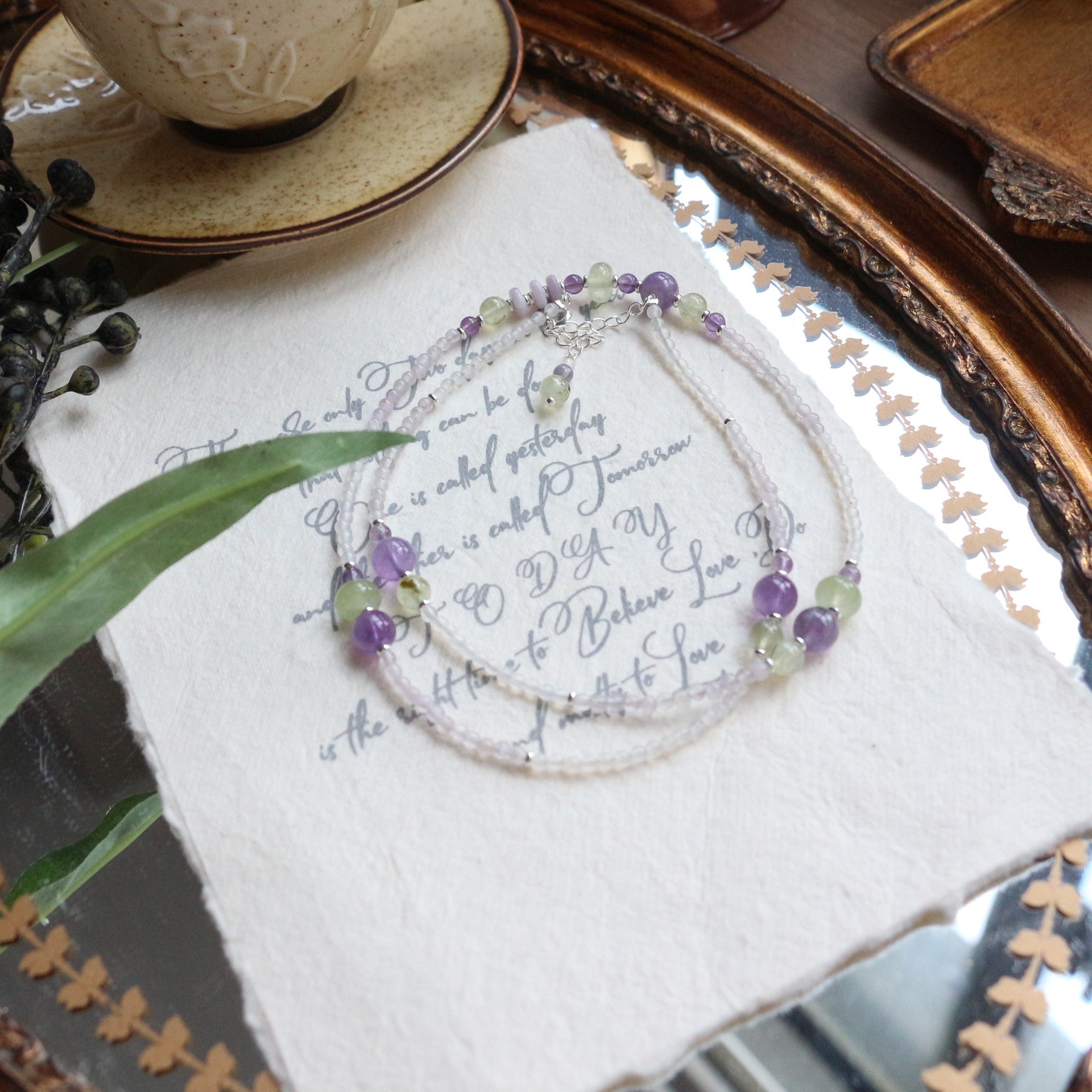 Jekira Amethyst & Lilac Stone Necklace
