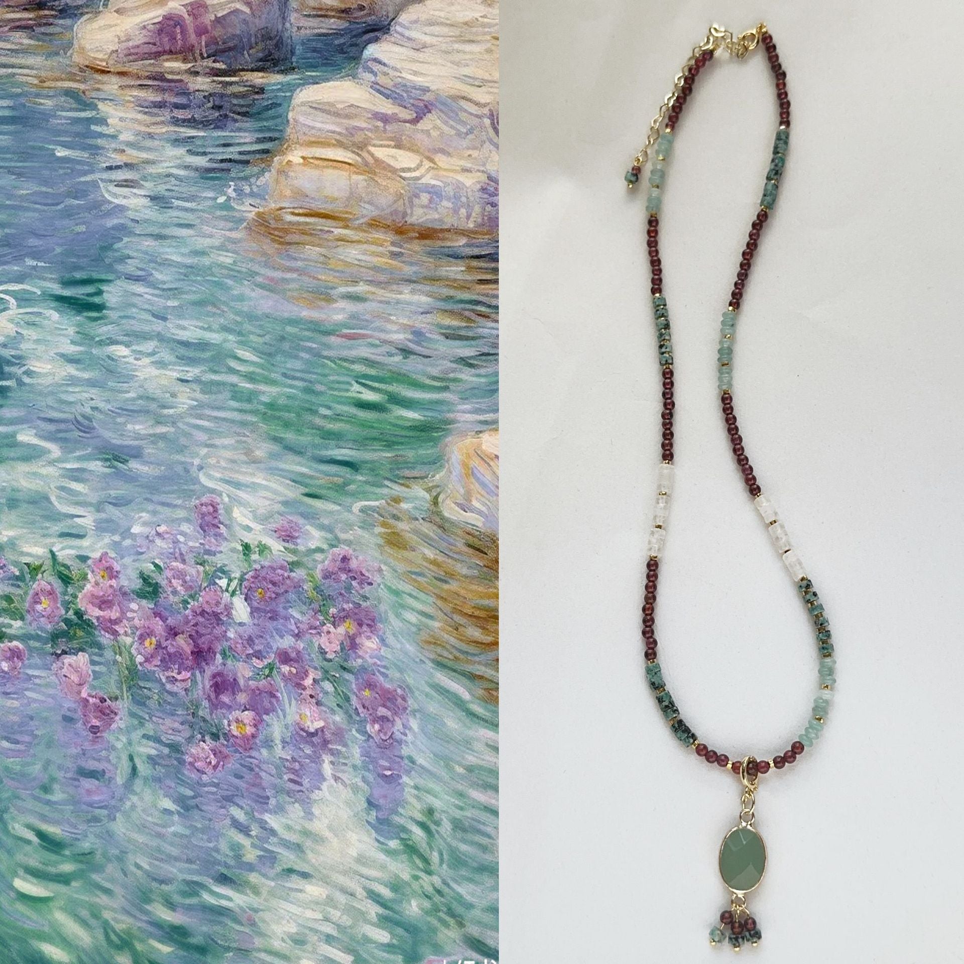 Jekira Multicolor Gemstone Pendant Necklace